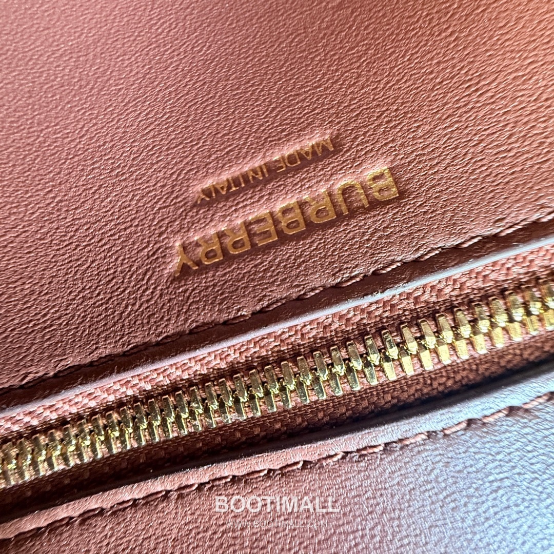 Burberry TB Canvas Tote 044173 Tanned Leather Beige Bag 버버리 TB 캔버스 토트 044173 태닝 레더 베이지 27cm 8