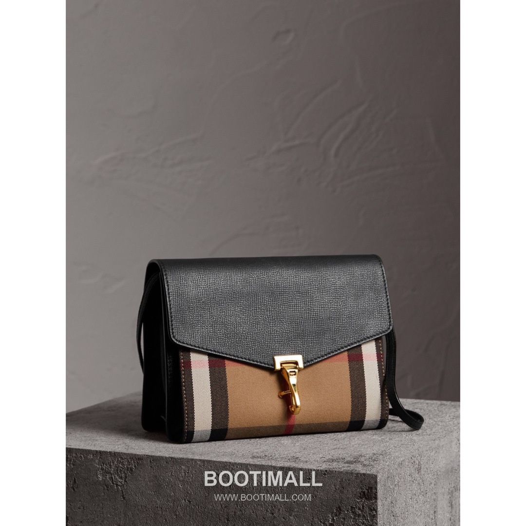 Burberry House Check Grained Leather 813153 Beige Crossbody Bag 버버리 하우스 체크 그레인드 레더 813153 베이지 크로스백 24cm 3