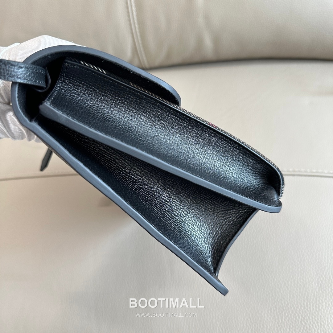 Burberry House Check Grained Leather 813153 Beige Crossbody Bag 버버리 하우스 체크 그레인드 레더 813153 베이지 크로스백 24cm 21