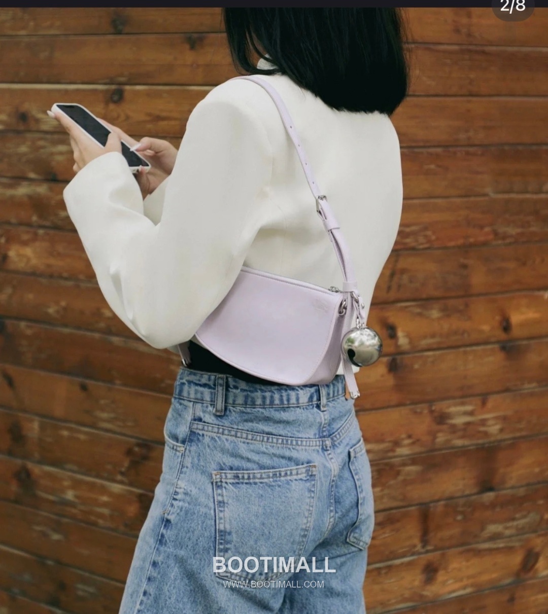 Burberry Bell Charm Shield-Fold Smooth Nappa Lambskin Shoulder Bag 버버리 벨 참 실드 폴드 스무스 나파 램스킨 숄더백 26cm 3