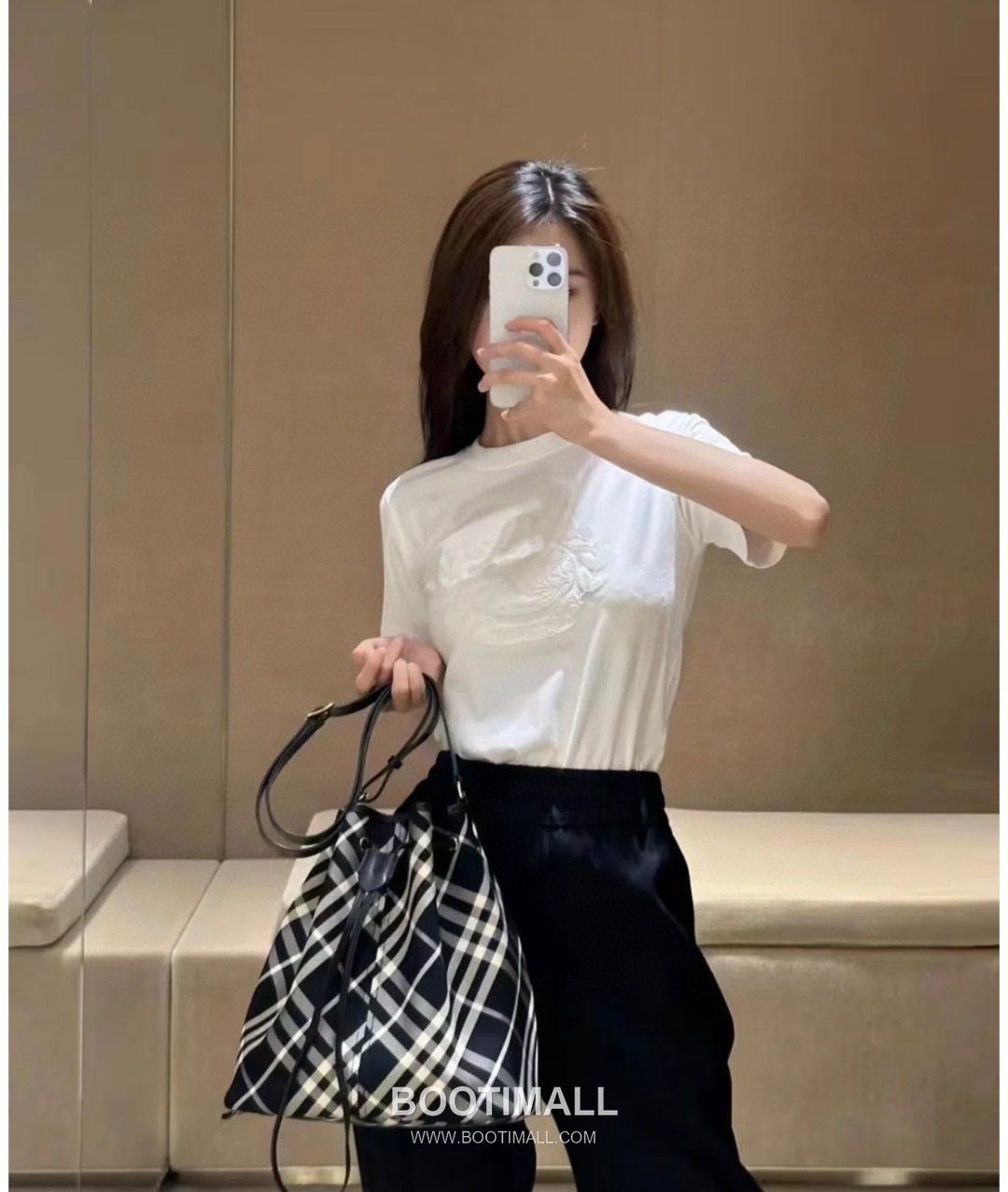 Burberry Check 871160 Cotton Twill Shoulder Bag 버버리 체크 871160 코튼 트윌 숄더백 29cm 1