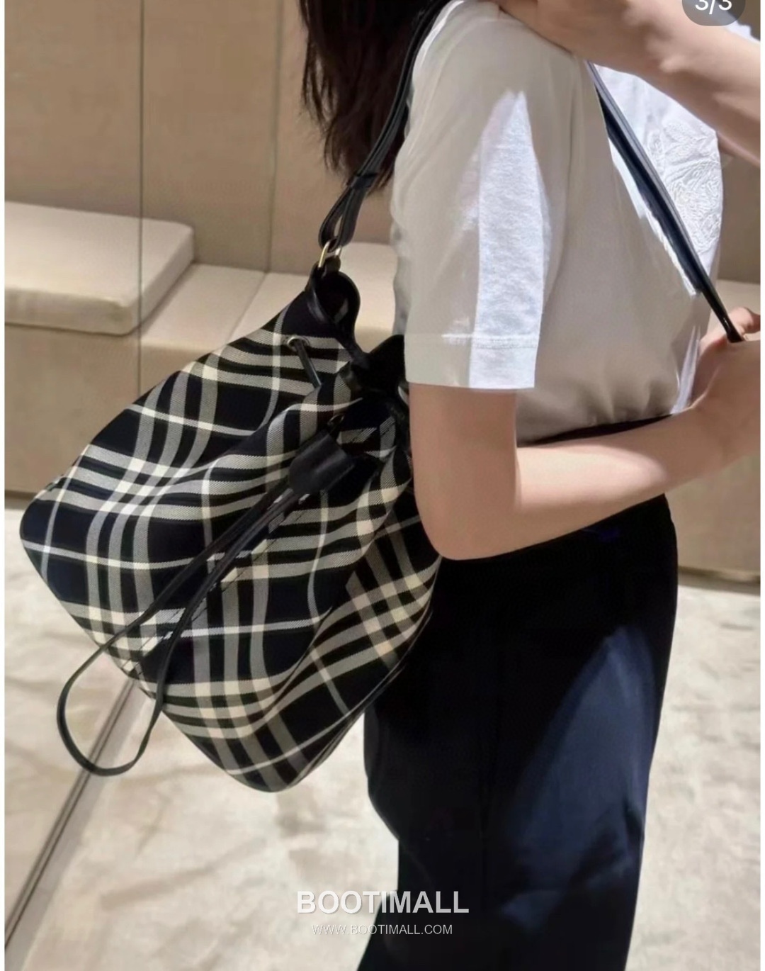 Burberry Check 871160 Cotton Twill Shoulder Bag 버버리 체크 871160 코튼 트윌 숄더백 29cm 2