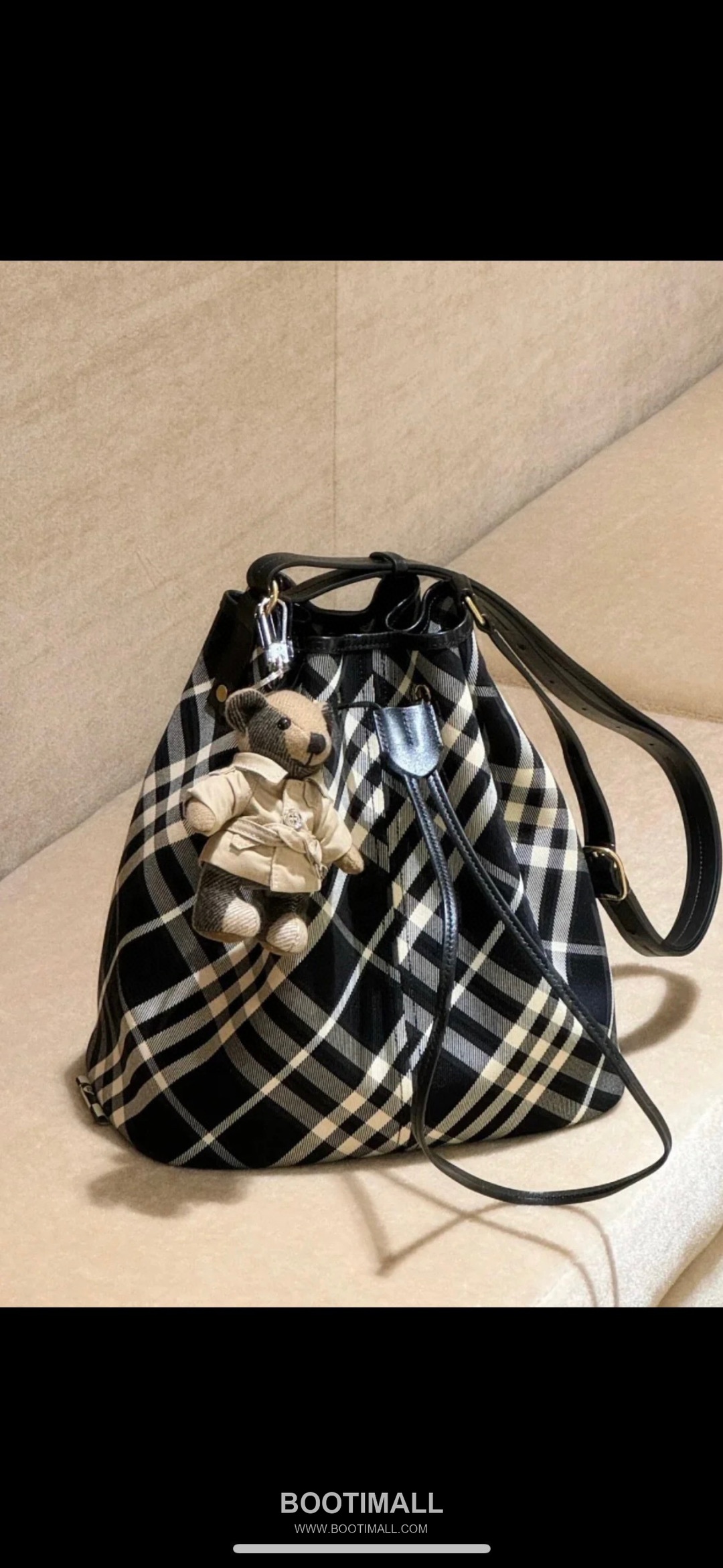 Burberry Check 871160 Cotton Twill Shoulder Bag 버버리 체크 871160 코튼 트윌 숄더백 29cm 7