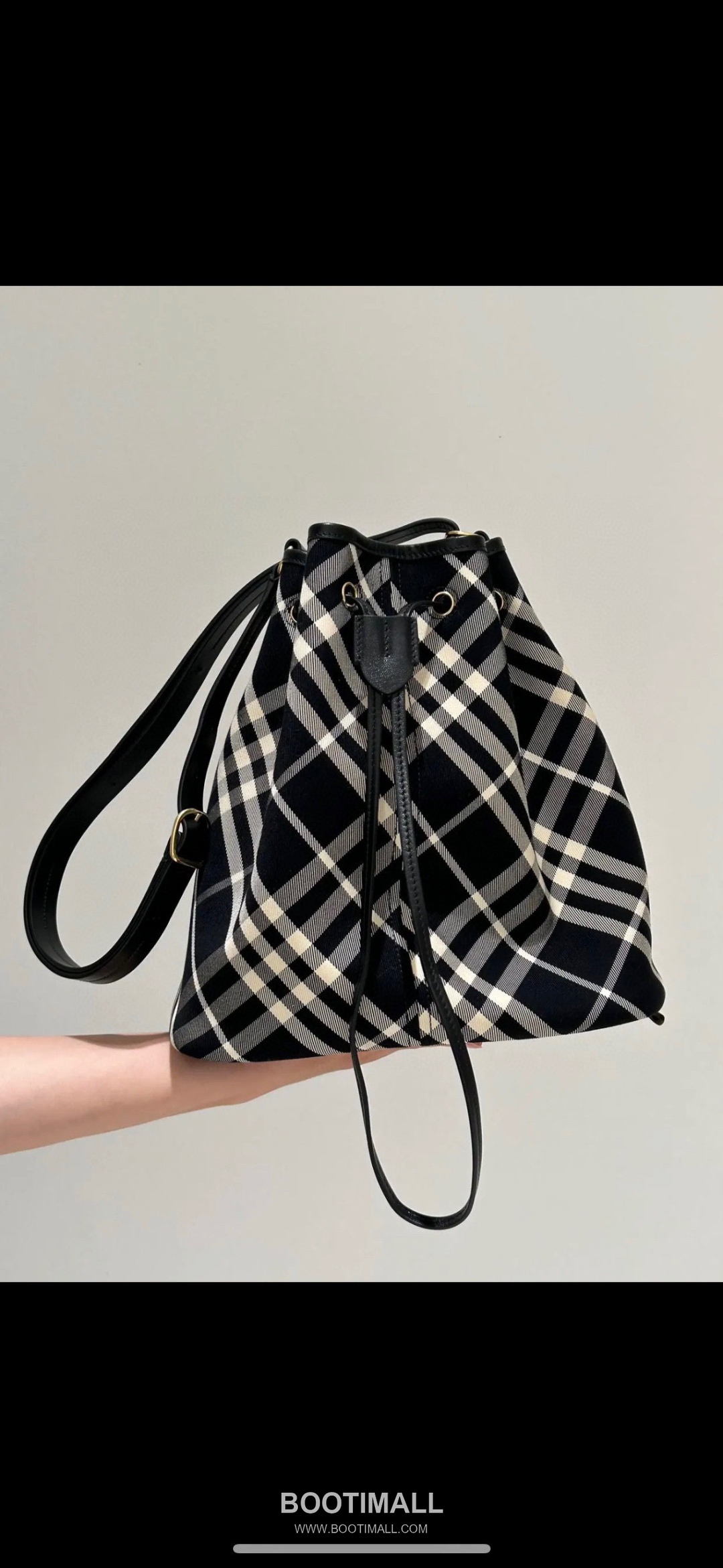 Burberry Check 871160 Cotton Twill Shoulder Bag 버버리 체크 871160 코튼 트윌 숄더백 29cm 9