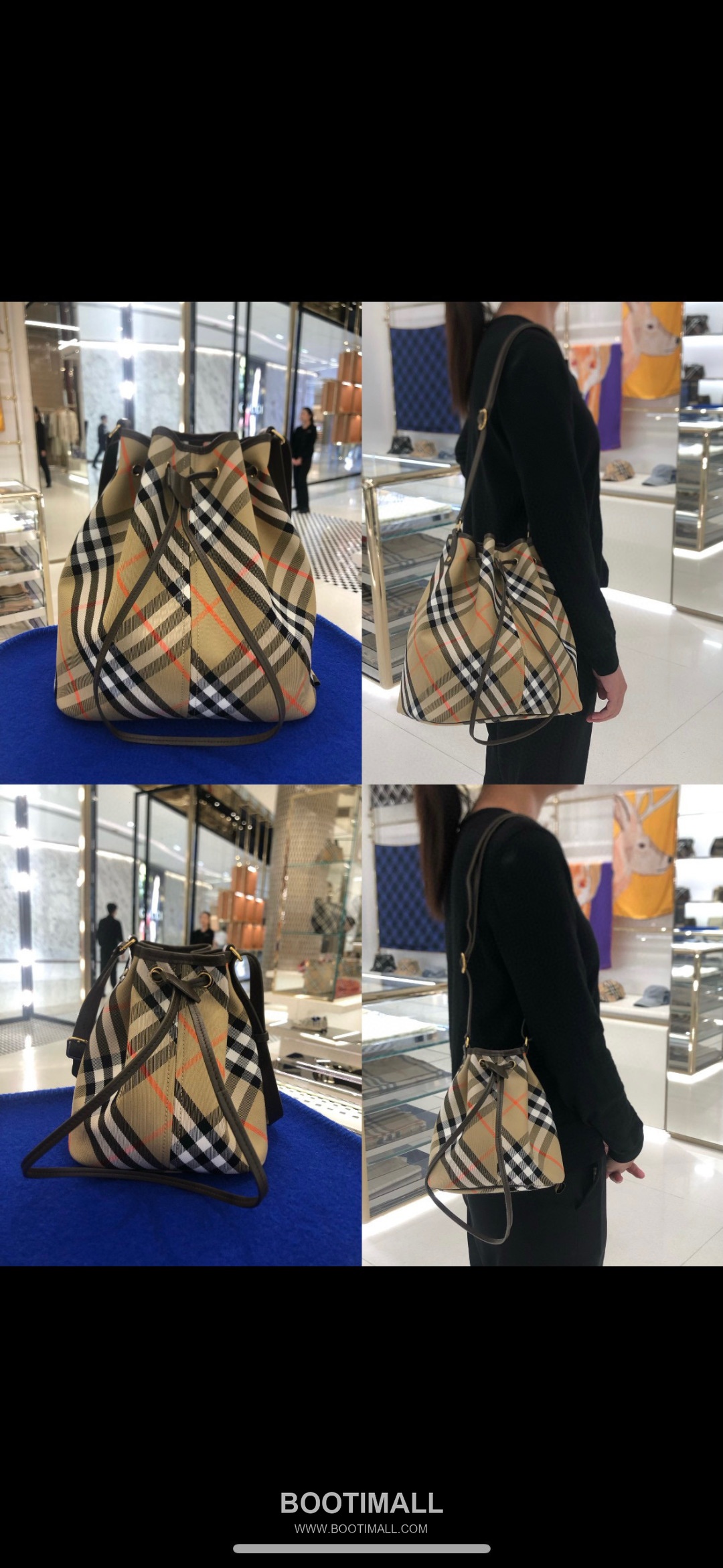 Burberry Check 871160 Cotton Twill Shoulder Bag 버버리 체크 871160 코튼 트윌 숄더백 29cm 3