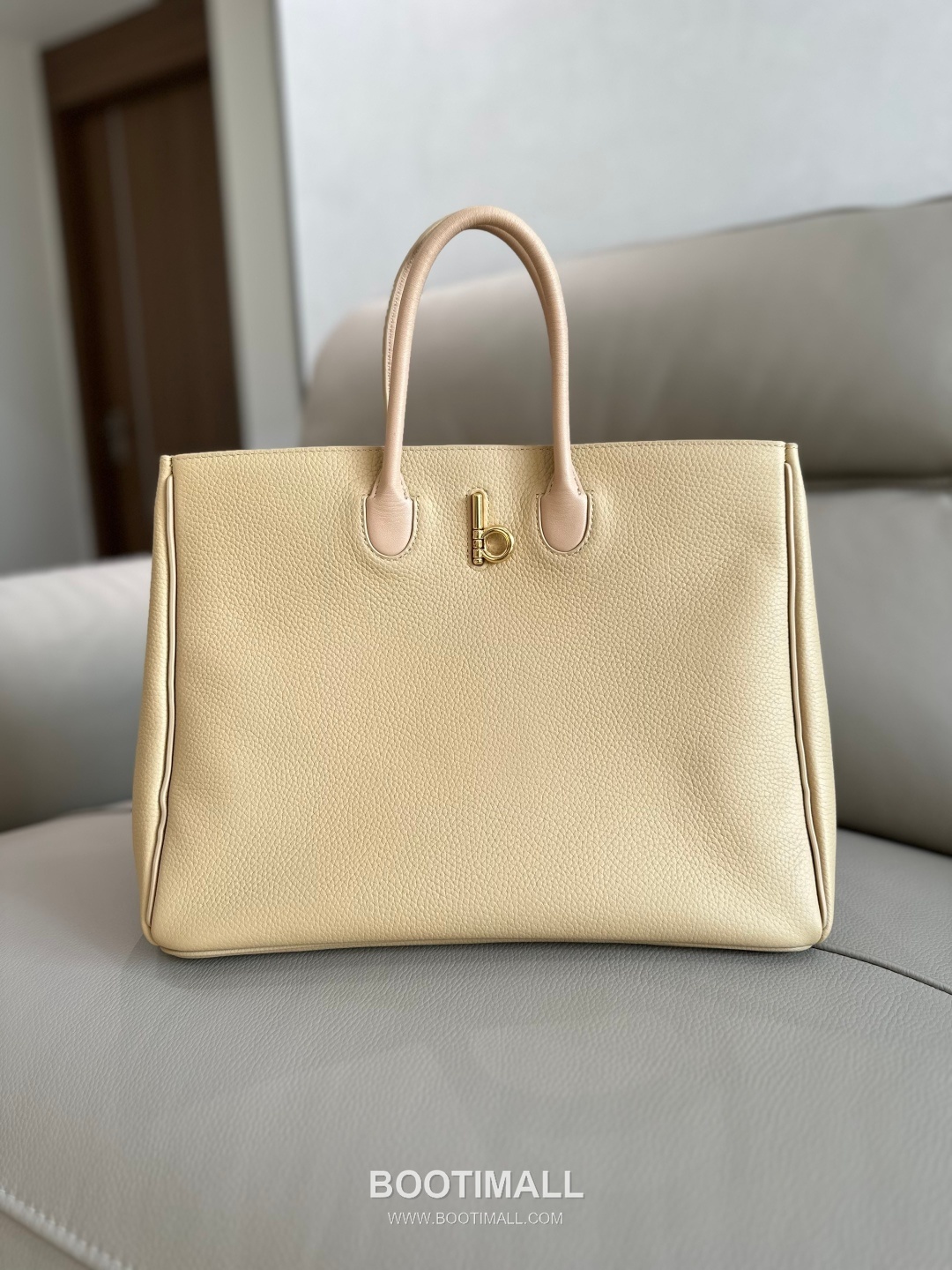 Burberry EKD B-Clasp Tote Grained Calfskin Black Bag 버버리 EKD B-클라스프 토트 575190 그레인드 카프스킨 블랙 35.5cm 8