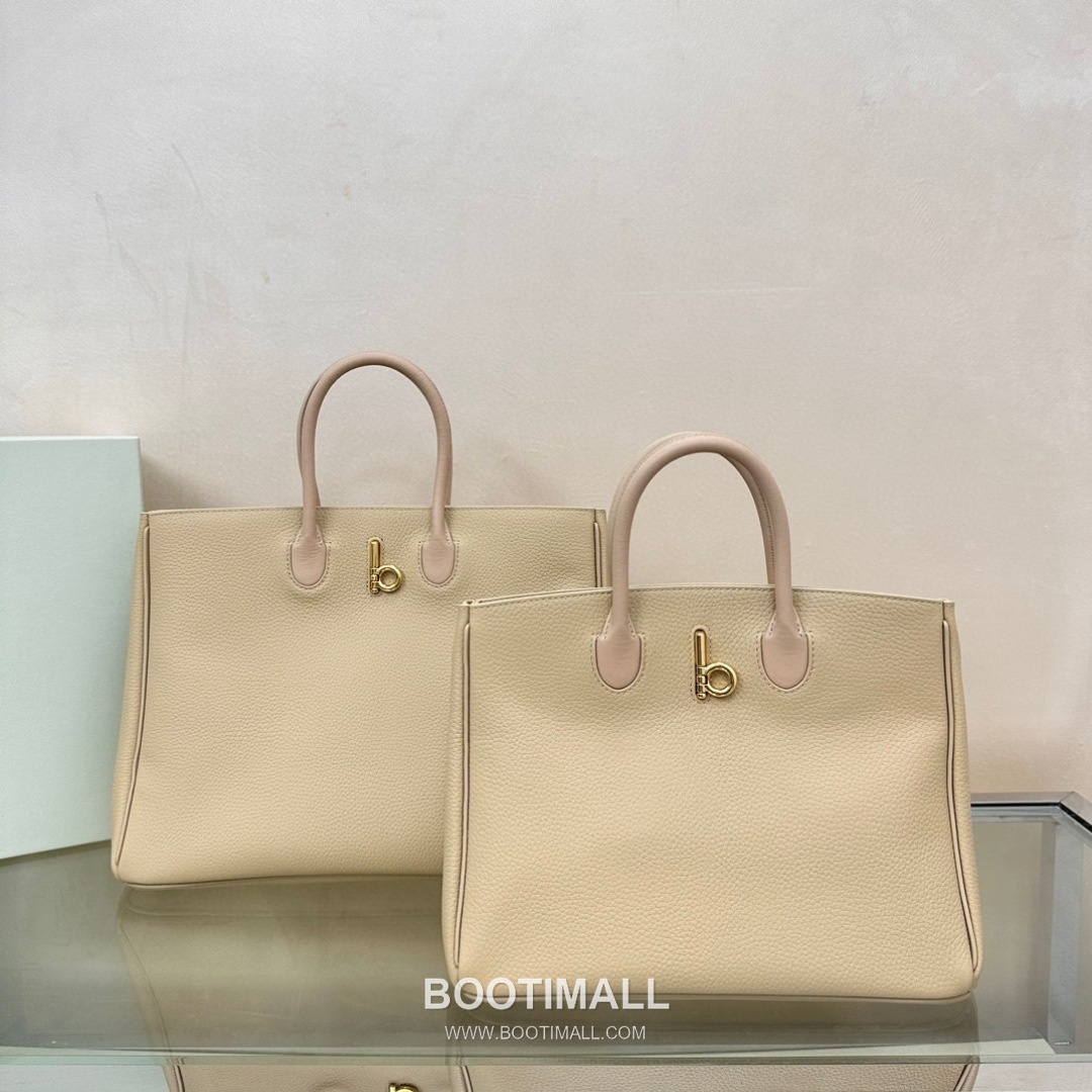 Burberry EKD B-Clasp Tote Grained Calfskin Black Bag 버버리 EKD B-클라스프 토트 575190 그레인드 카프스킨 블랙 35.5cm 1