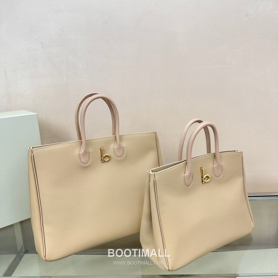 Burberry EKD B-Clasp Tote Grained Calfskin Black Bag 버버리 EKD B-클라스프 토트 575190 그레인드 카프스킨 블랙 35.5cm 5