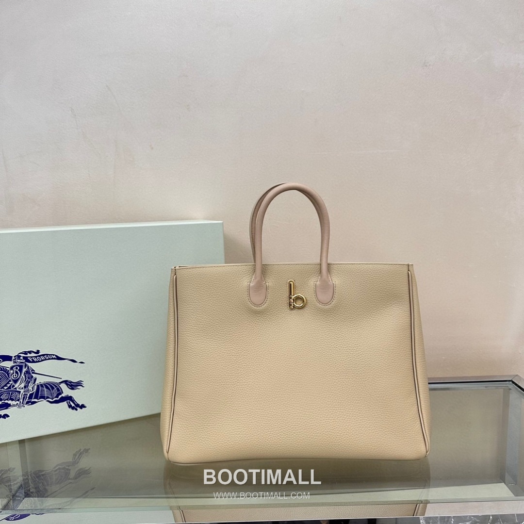 Burberry EKD B-Clasp Tote Grained Calfskin Black Bag 버버리 EKD B-클라스프 토트 575190 그레인드 카프스킨 블랙 35.5cm 8