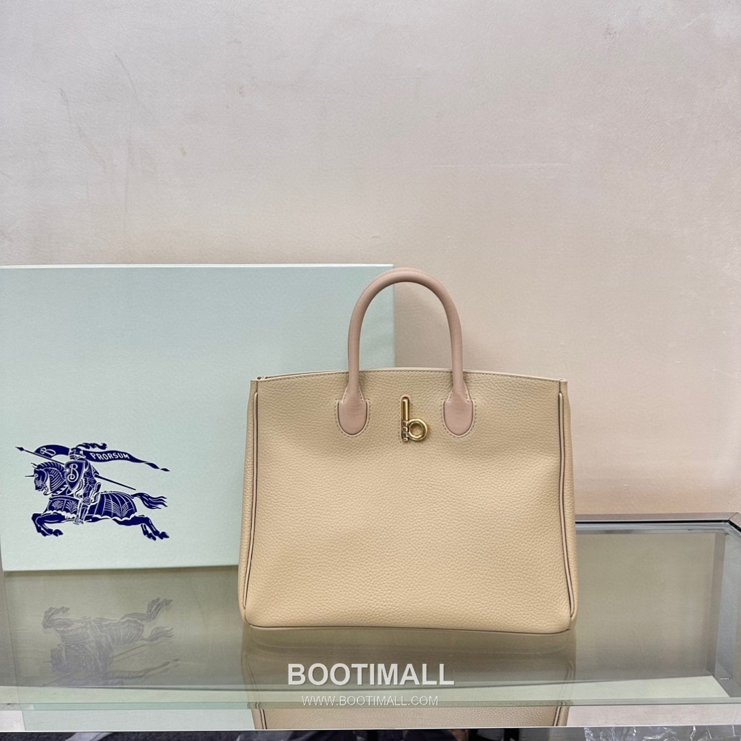 Burberry EKD B-Clasp Tote Grained Calfskin Black Bag 버버리 EKD B-클라스프 토트 575190 그레인드 카프스킨 블랙 35.5cm 9