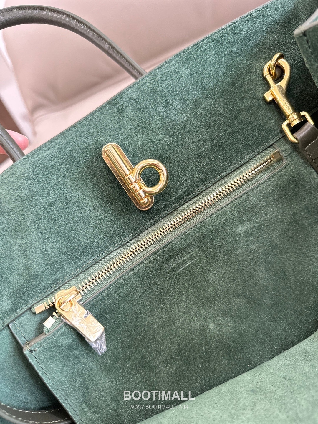 Burberry EKD B-Clasp Tote Calf Suede Handbag 버버리 EKD B-클라스프 토트 575190 카프 스웨이드 핸드백 36cm 5