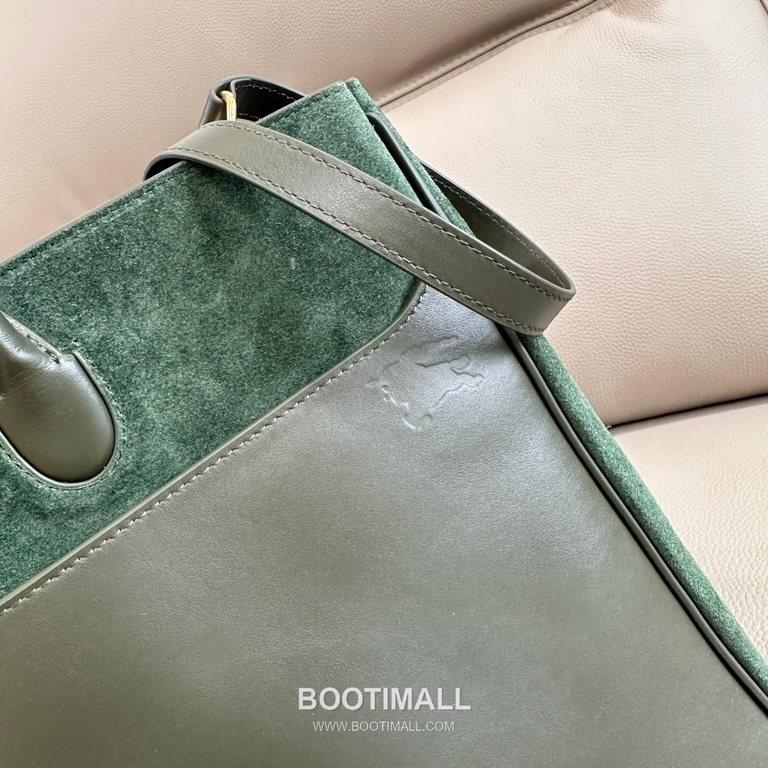 Burberry EKD B-Clasp Tote Calf Suede Handbag 버버리 EKD B-클라스프 토트 575190 카프 스웨이드 핸드백 36cm 7