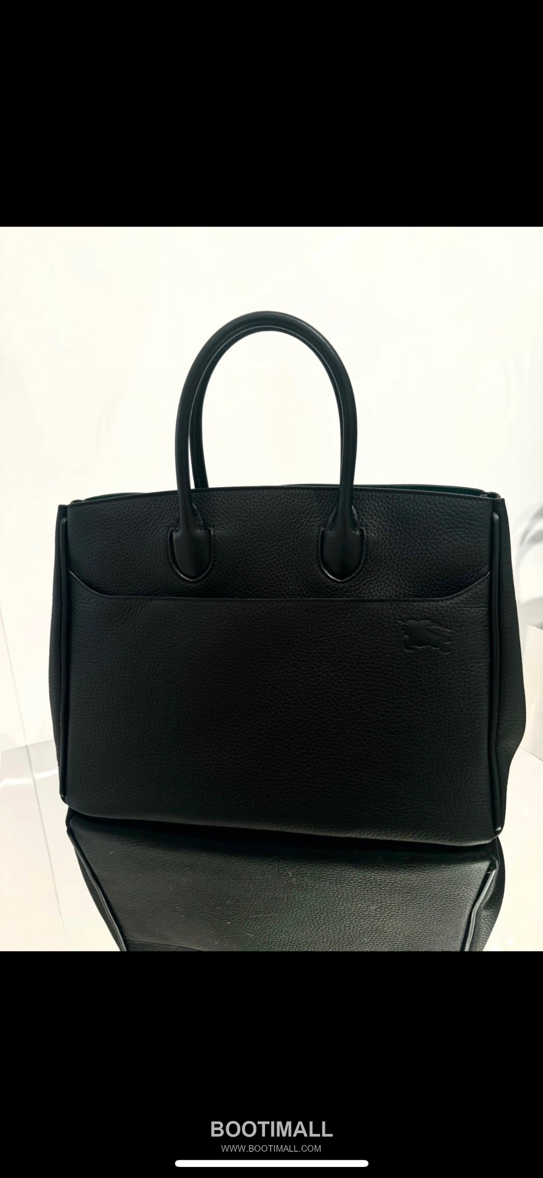 Burberry EKD B-Clasp Tote Grained Calfskin Black Bag 버버리 EKD B-클라스프 토트 575190 그레인드 카프스킨 블랙 35.5cm 5