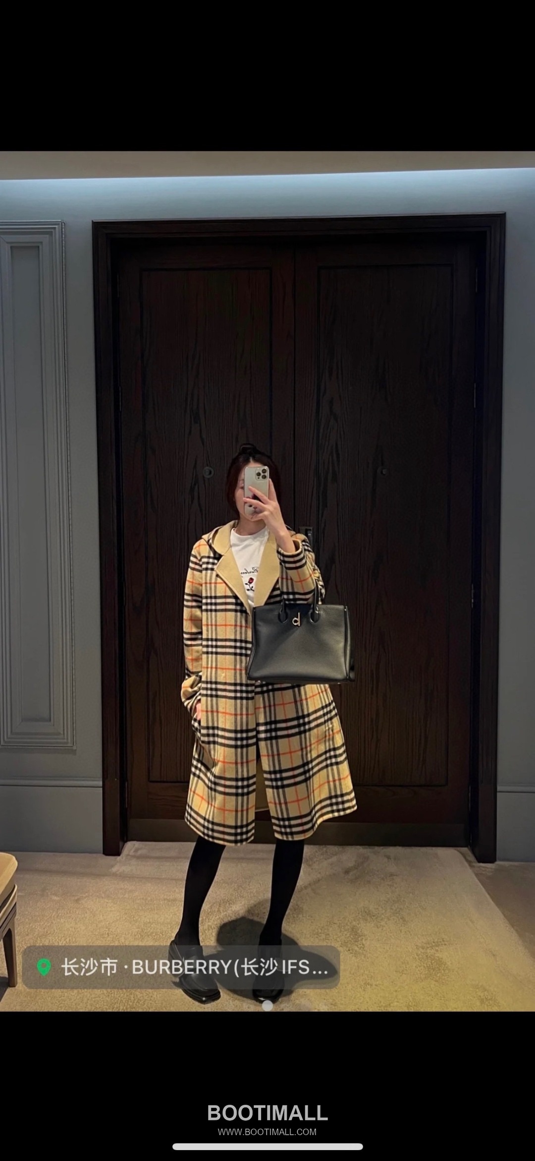 Burberry EKD B-Clasp Tote Grained Calfskin Black Bag 버버리 EKD B-클라스프 토트 575190 그레인드 카프스킨 블랙 35.5cm 7