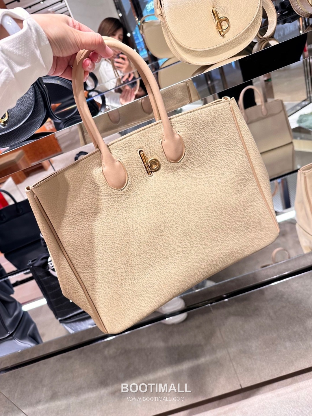 Burberry EKD B-Clasp Tote 401183 Grained Calfskin Bag 버버리 EKD B-클라스프 토트 401183 그레인드 카프스킨 30cm 4
