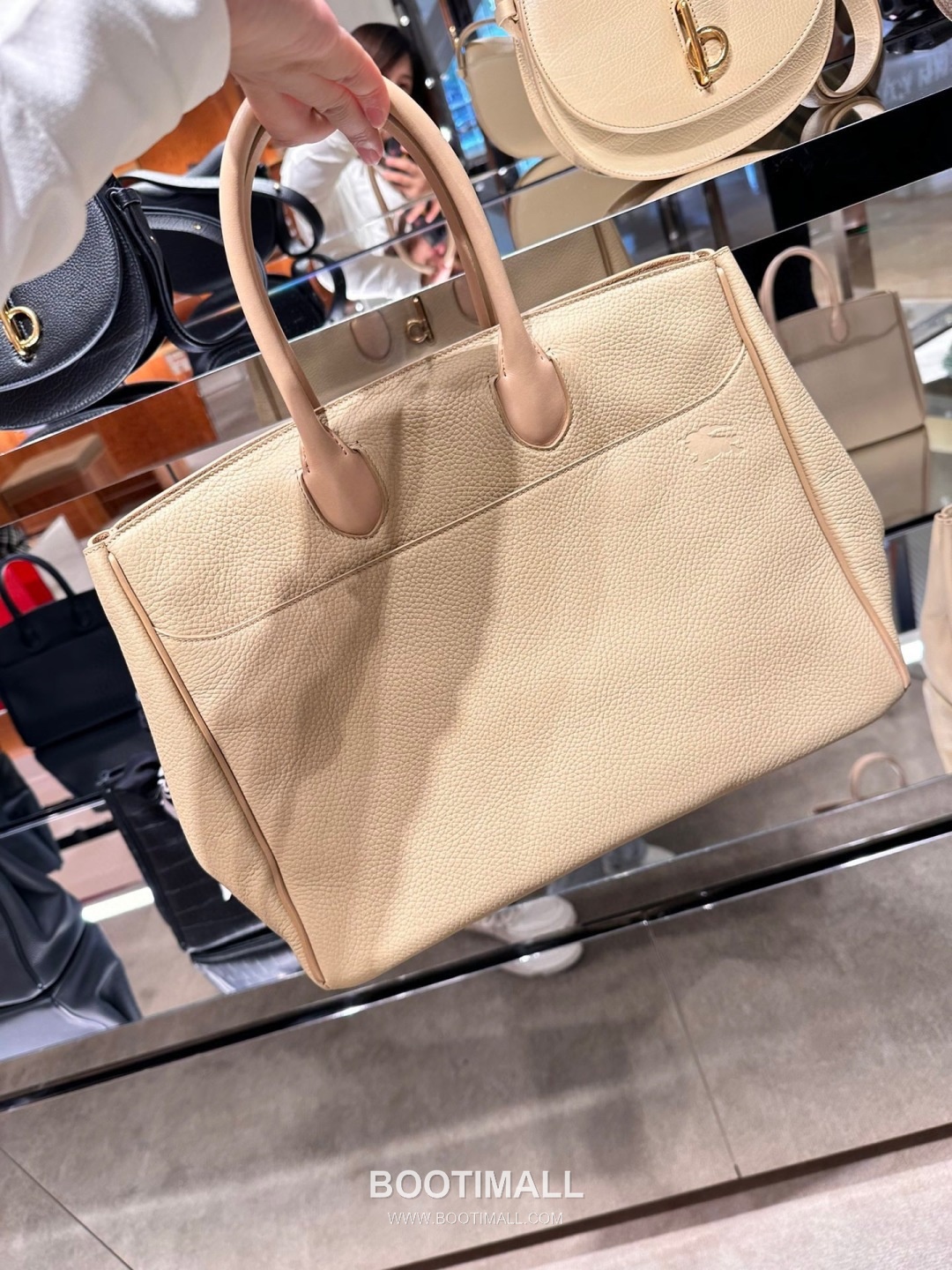 Burberry EKD B-Clasp Tote 401183 Grained Calfskin Bag 버버리 EKD B-클라스프 토트 401183 그레인드 카프스킨 30cm 5