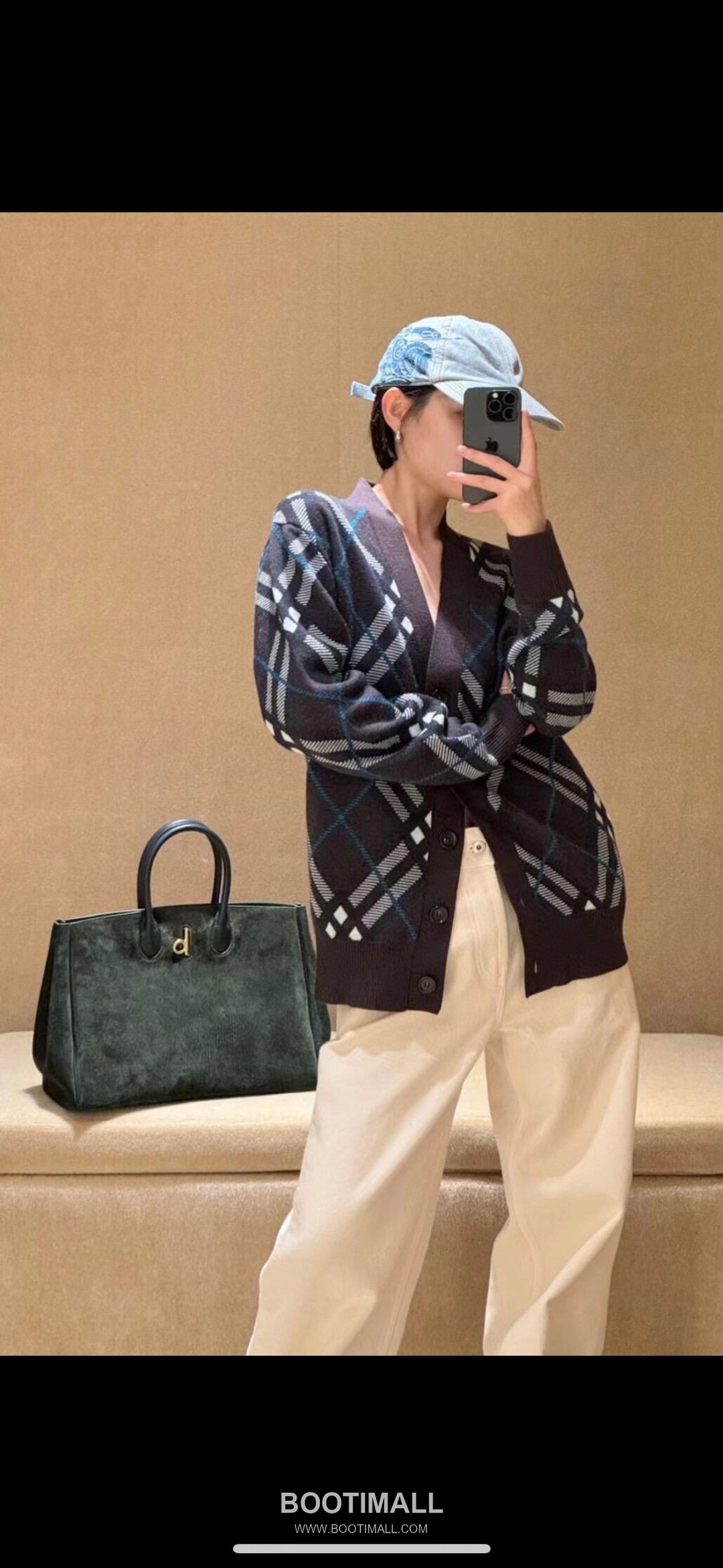 Burberry B-Clasp EKD 401183 Calf Suede Tote Bag 버버리 B-클라스프 EKD 401183 카프 스웨이드 토트백 30cm 1