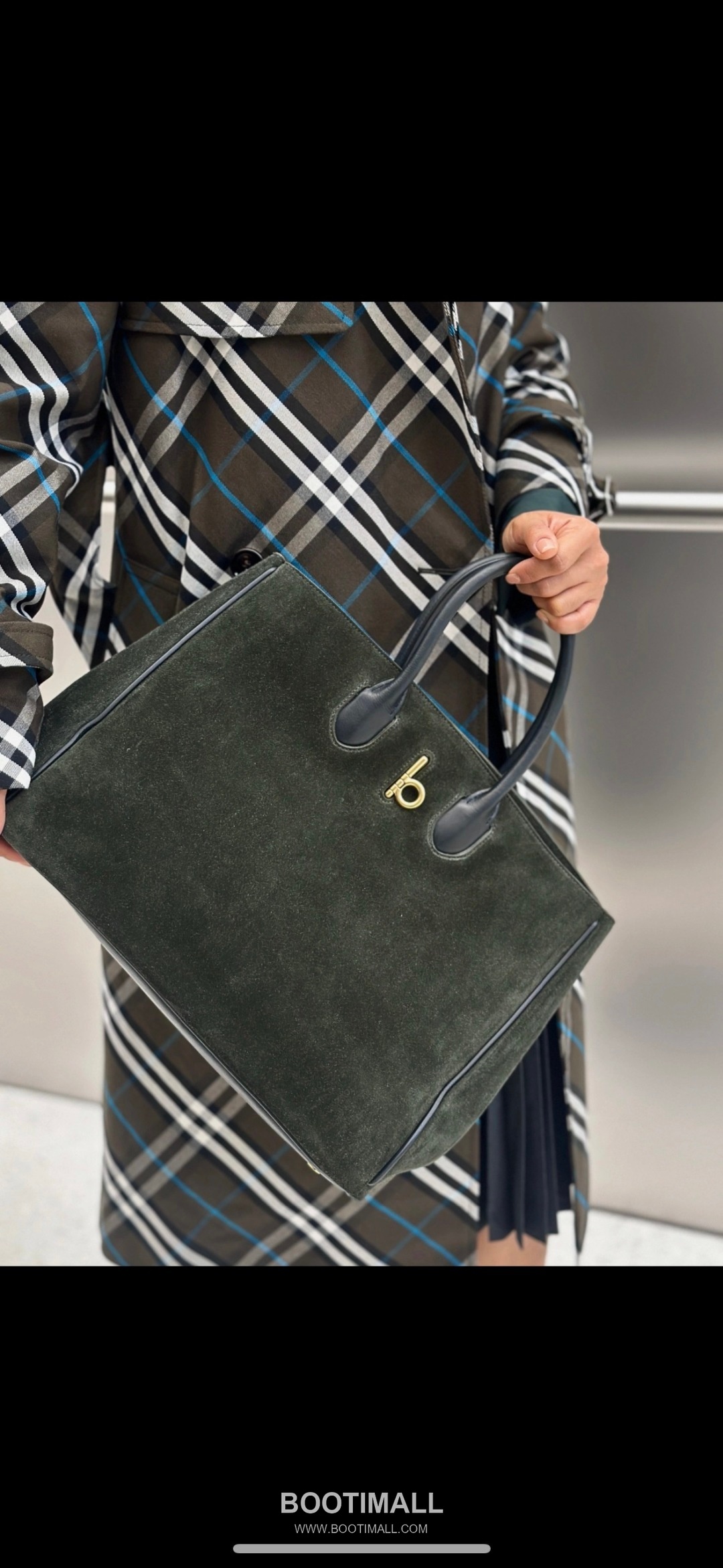 Burberry B-Clasp EKD 401183 Calf Suede Tote Bag 버버리 B-클라스프 EKD 401183 카프 스웨이드 토트백 30cm 6