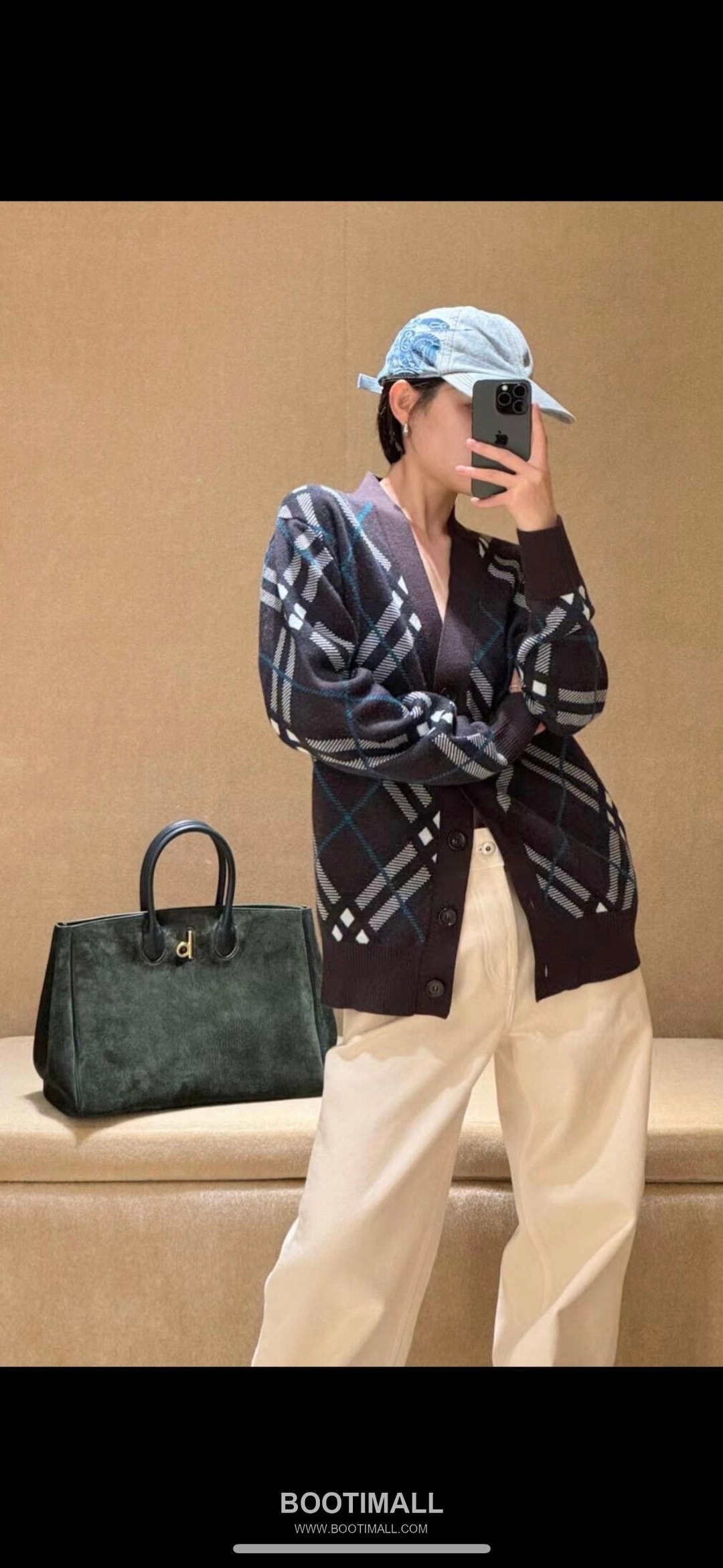 Burberry B-Clasp EKD 401183 Calf Suede Tote Bag 버버리 B-클라스프 EKD 401183 카프 스웨이드 토트백 30cm 7