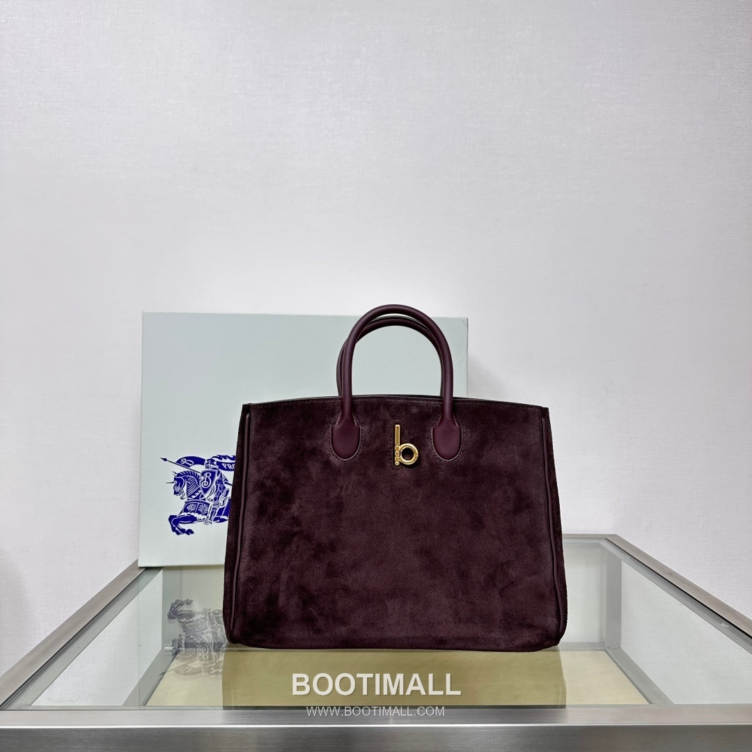 Burberry B-Clasp EKD 401183 Calf Suede Tote Bag 버버리 B-클라스프 EKD 401183 카프 스웨이드 토트백 30cm 6