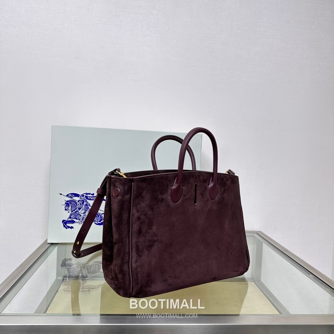 Burberry B-Clasp EKD 401183 Calf Suede Tote Bag 버버리 B-클라스프 EKD 401183 카프 스웨이드 토트백 30cm 8