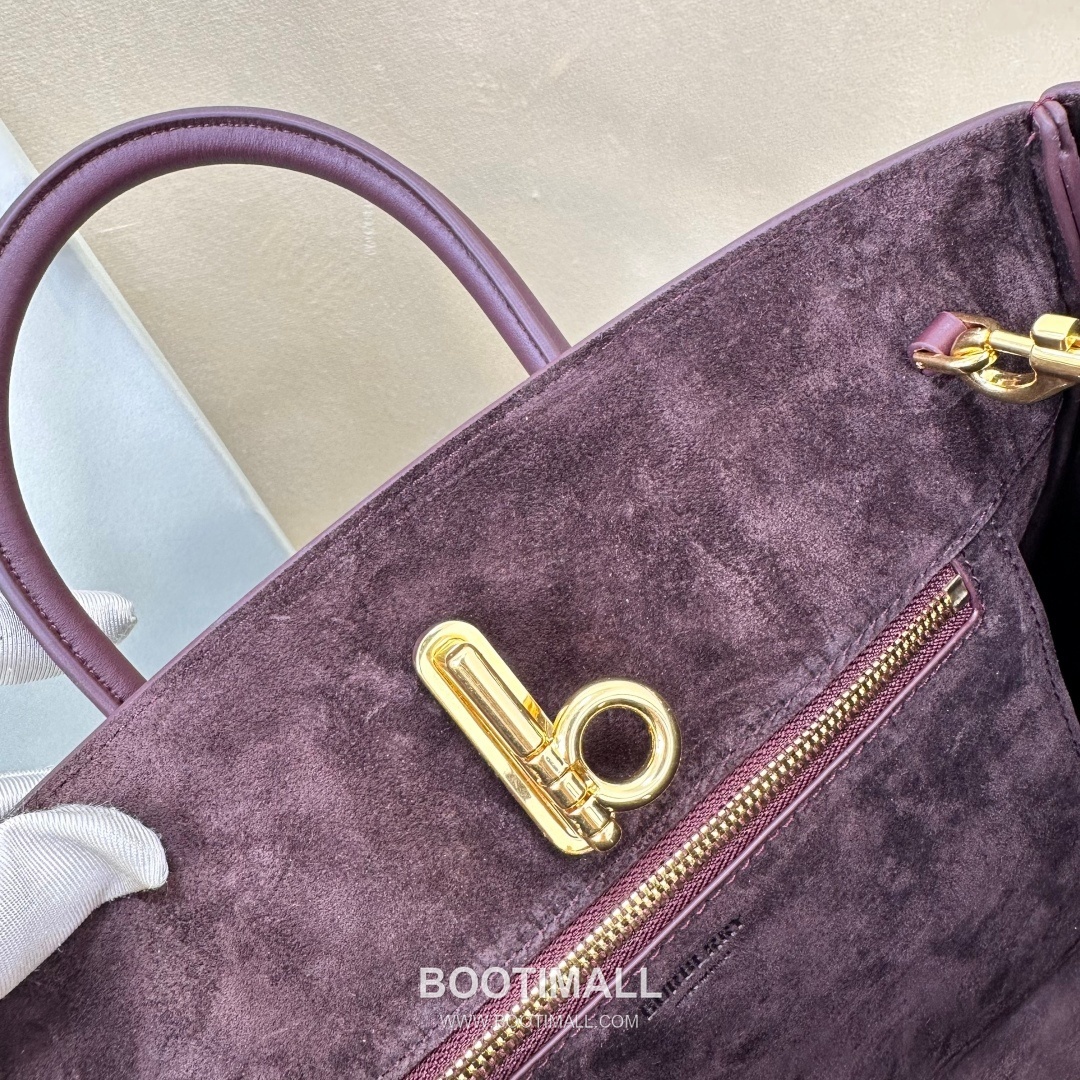 Burberry B-Clasp EKD 401183 Calf Suede Tote Bag 버버리 B-클라스프 EKD 401183 카프 스웨이드 토트백 30cm 11