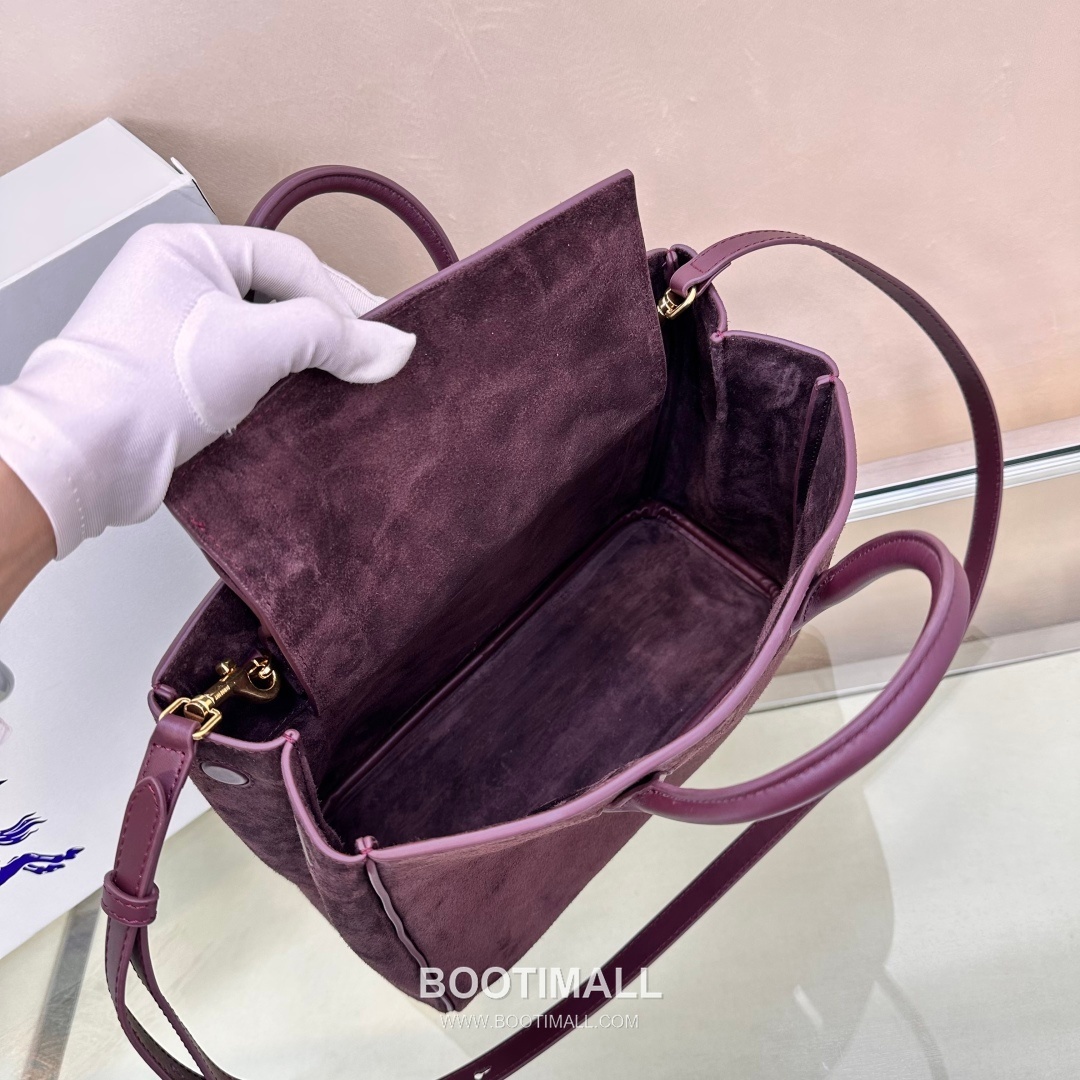 Burberry B-Clasp EKD 401183 Calf Suede Tote Bag 버버리 B-클라스프 EKD 401183 카프 스웨이드 토트백 30cm 14