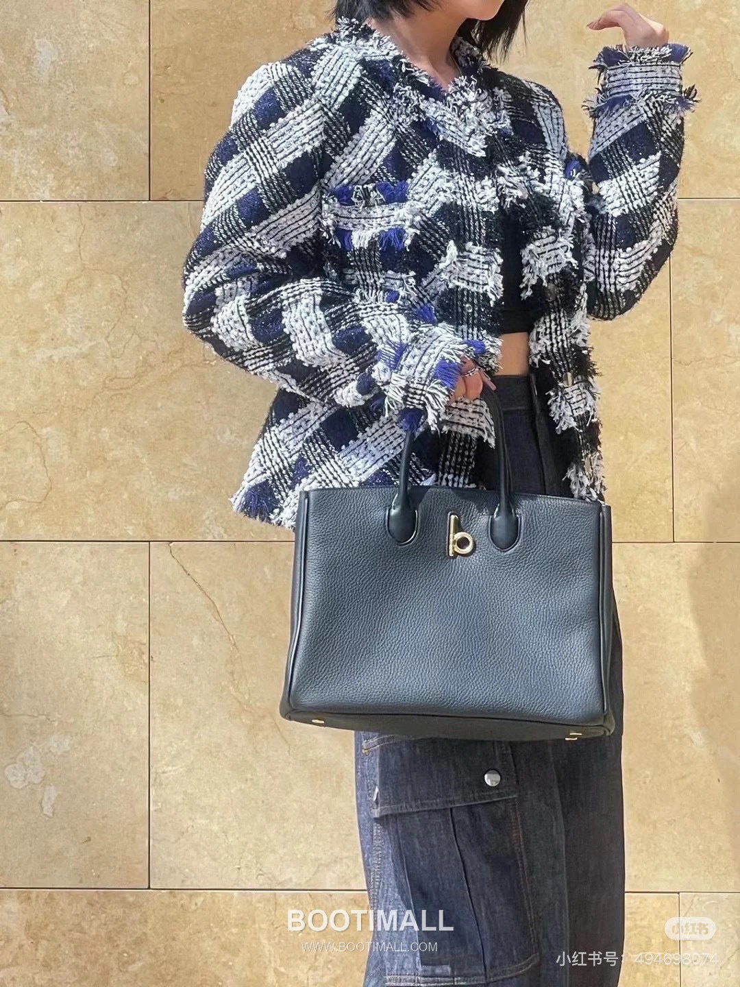 Burberry EKD B-Clasp Tote 401183 Grained Calfskin Bag 버버리 EKD B-클라스프 토트 401183 그레인드 카프스킨 30cm 6