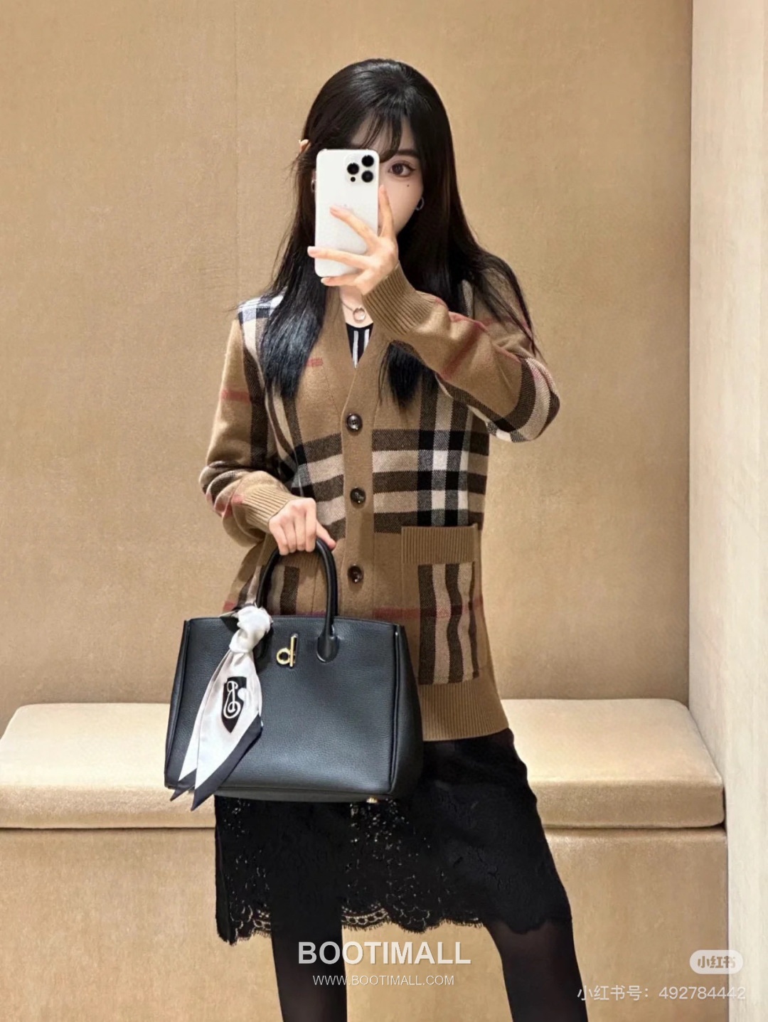 Burberry EKD B-Clasp Tote 401183 Grained Calfskin Bag 버버리 EKD B-클라스프 토트 401183 그레인드 카프스킨 30cm 7
