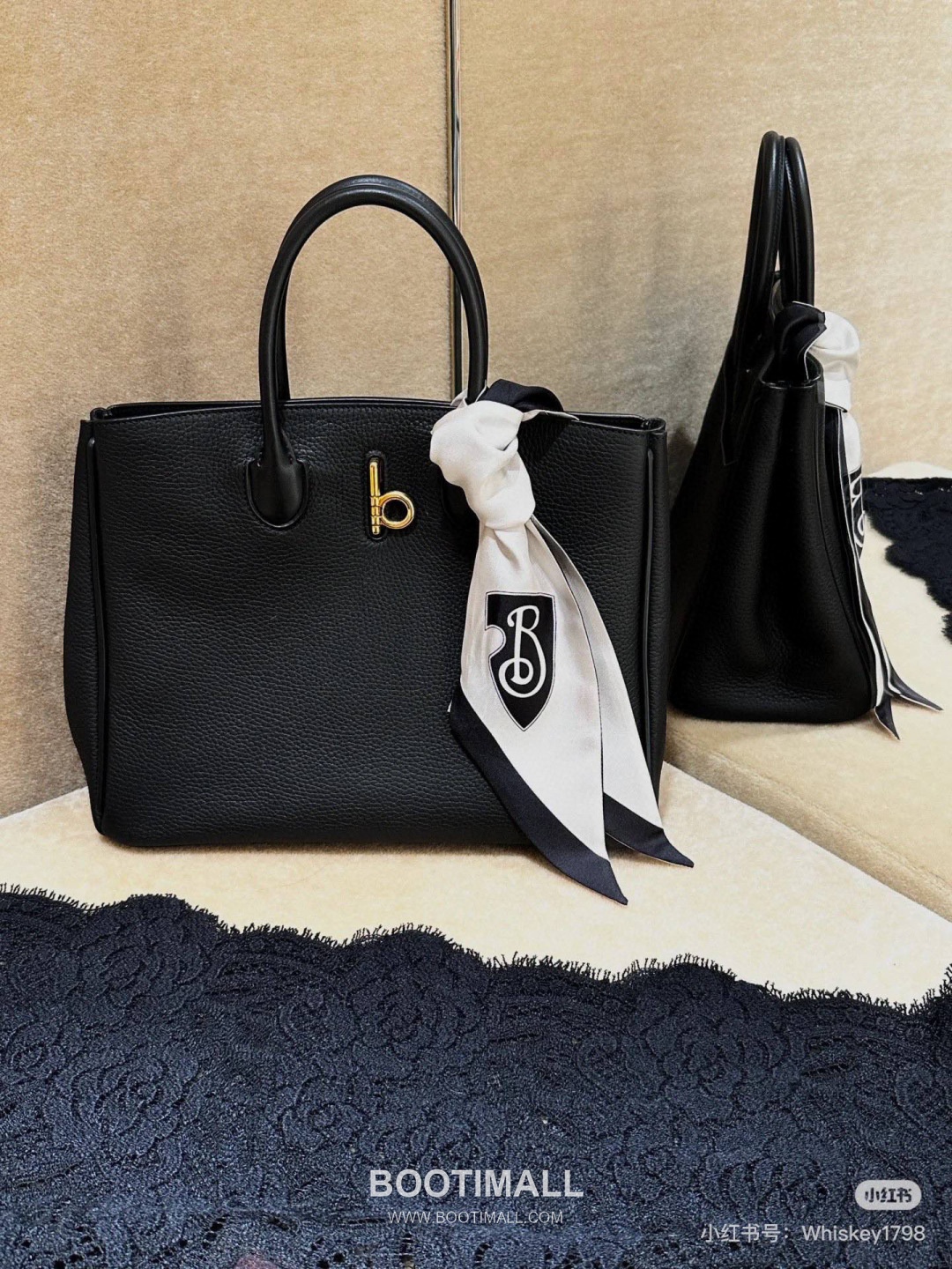 Burberry EKD B-Clasp Tote 401183 Grained Calfskin Bag 버버리 EKD B-클라스프 토트 401183 그레인드 카프스킨 30cm 8