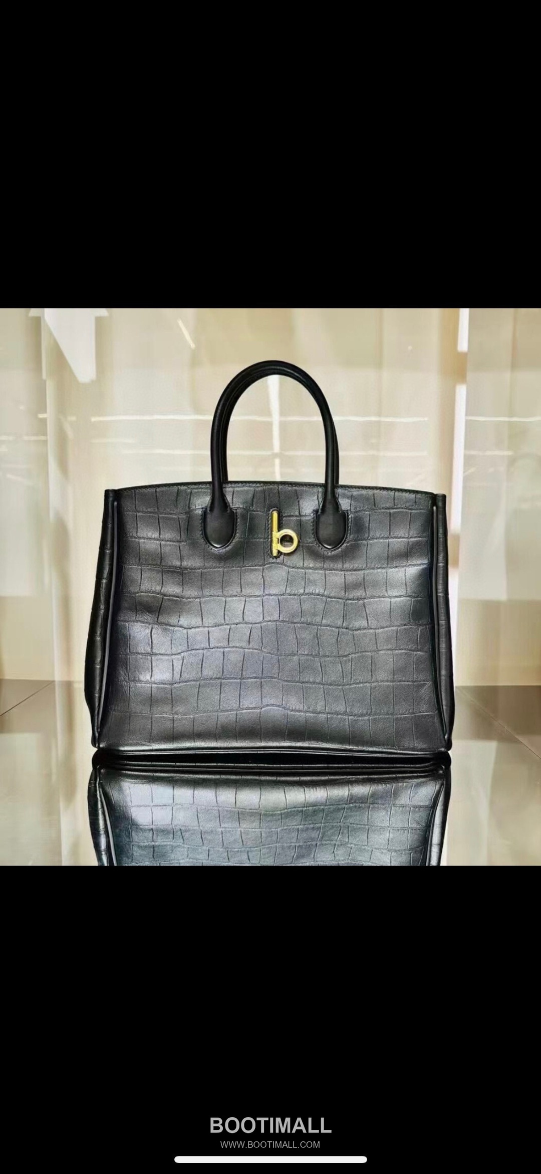 Burberry Rocking Horse Croc-Embossed Calfskin Tote Bag 버버리 록킹 호스 크로커 엠보스드 카프스킨 토트백 4