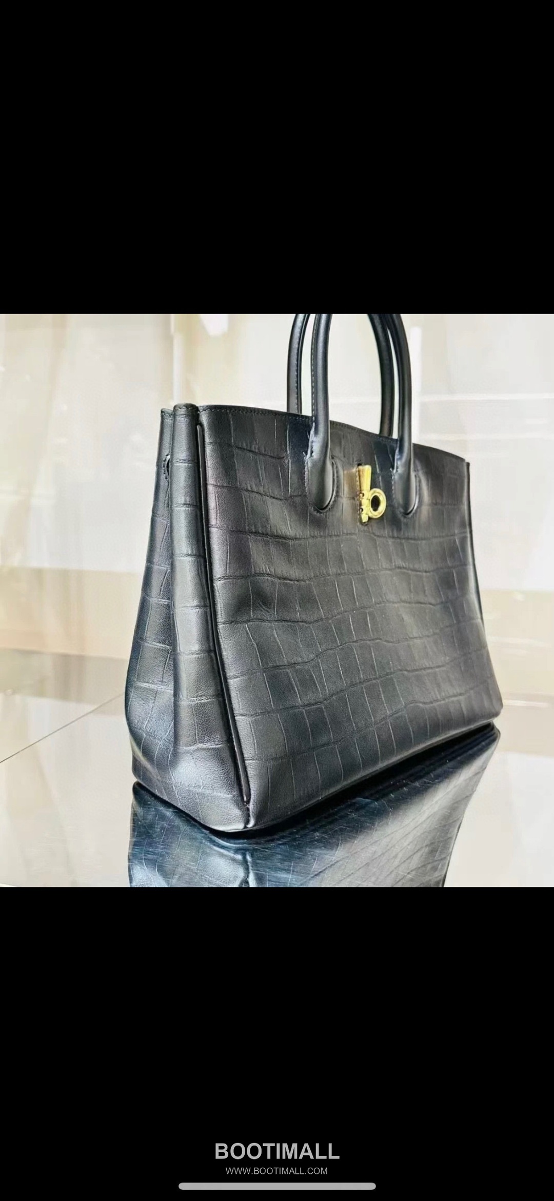 Burberry Rocking Horse Croc-Embossed Calfskin Tote Bag 버버리 록킹 호스 크로커 엠보스드 카프스킨 토트백 6