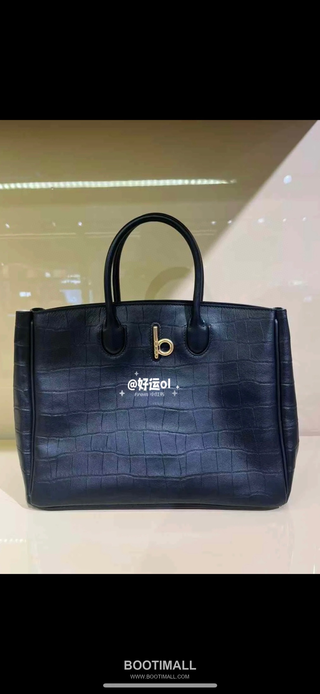 Burberry Rocking Horse Croc-Embossed Calfskin Tote Bag 버버리 록킹 호스 크로커 엠보스드 카프스킨 토트백 8