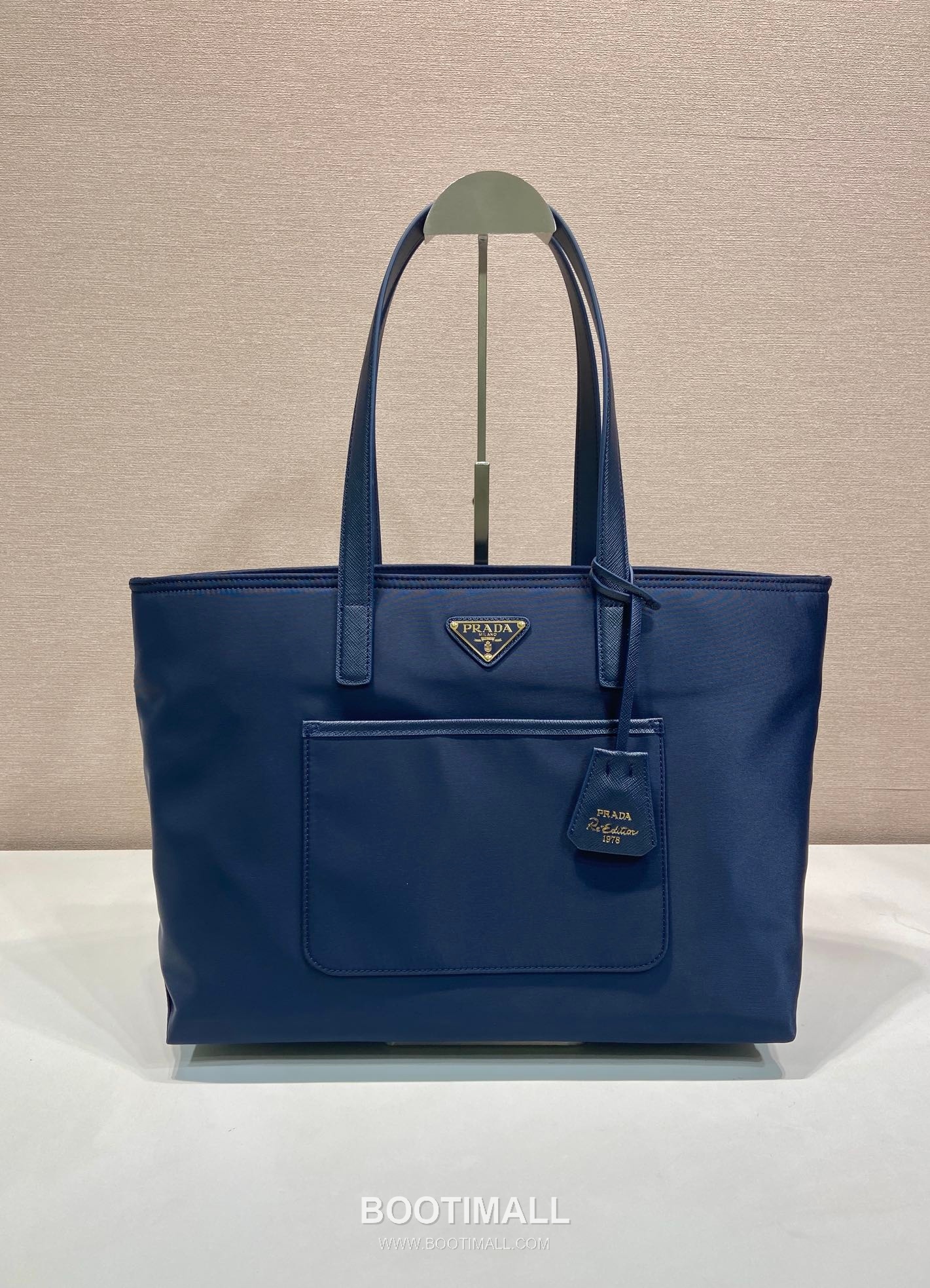 Prada Re-Nylon Saffiano Handle Recycled Nylon Tote Bag 프라다 1BG555 리나일론 사피아노 핸들 리사이클 나일론 토트백 35cm 1