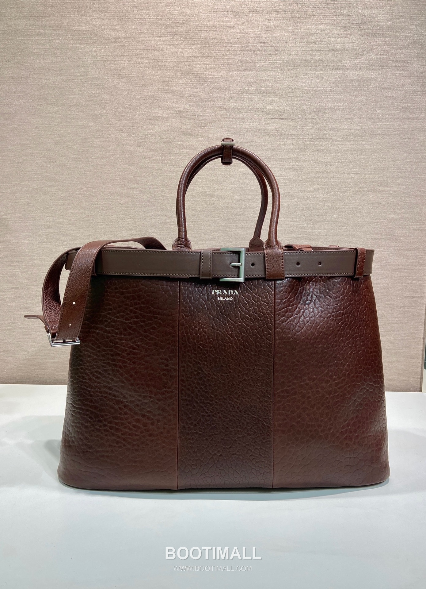 Prada Bubble Lambskin Tote Bag 프라다 1BG126 버블 램스킨 토트백 48cm 1