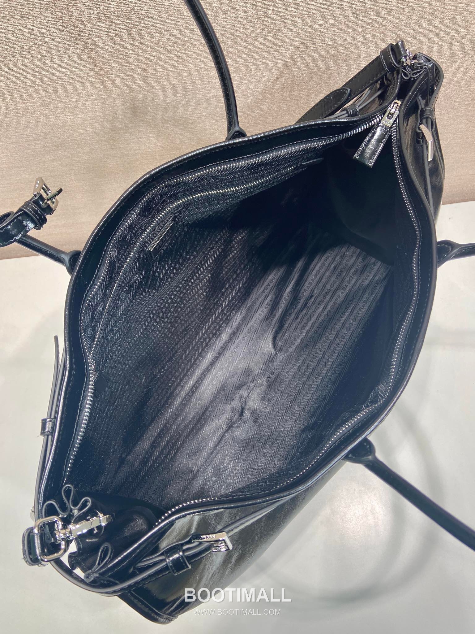 Prada LusSolf Oiled Waxed Leather Top Handle Bag 프라다 루스솔프 2VG128 오일드 왁스 레더 탑핸들백 50cm 8