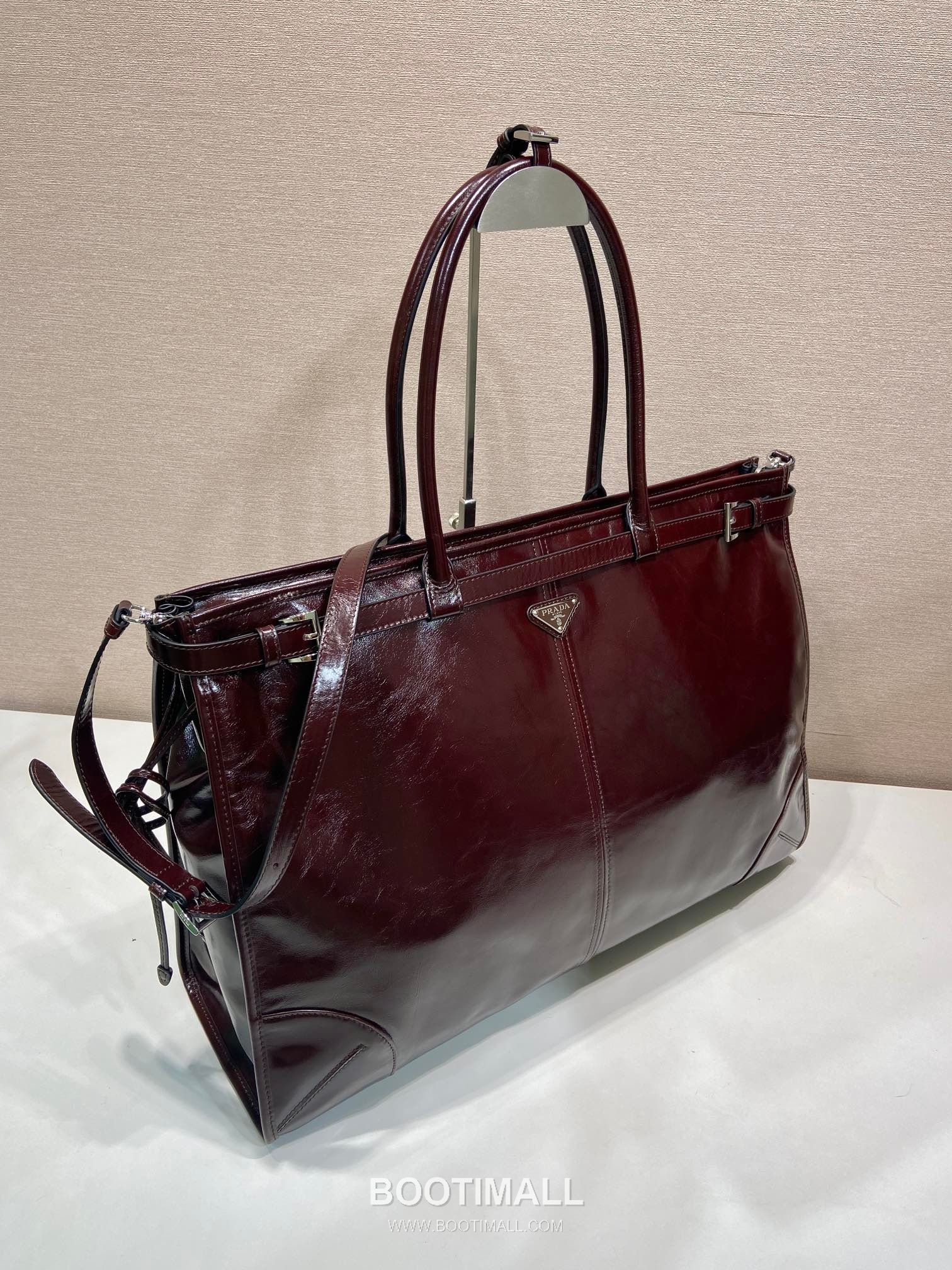 Prada LusSolf Oiled Waxed Leather Top Handle Bag 프라다 루스솔프 2VG128 오일드 왁스 레더 탑핸들백 50cm 2