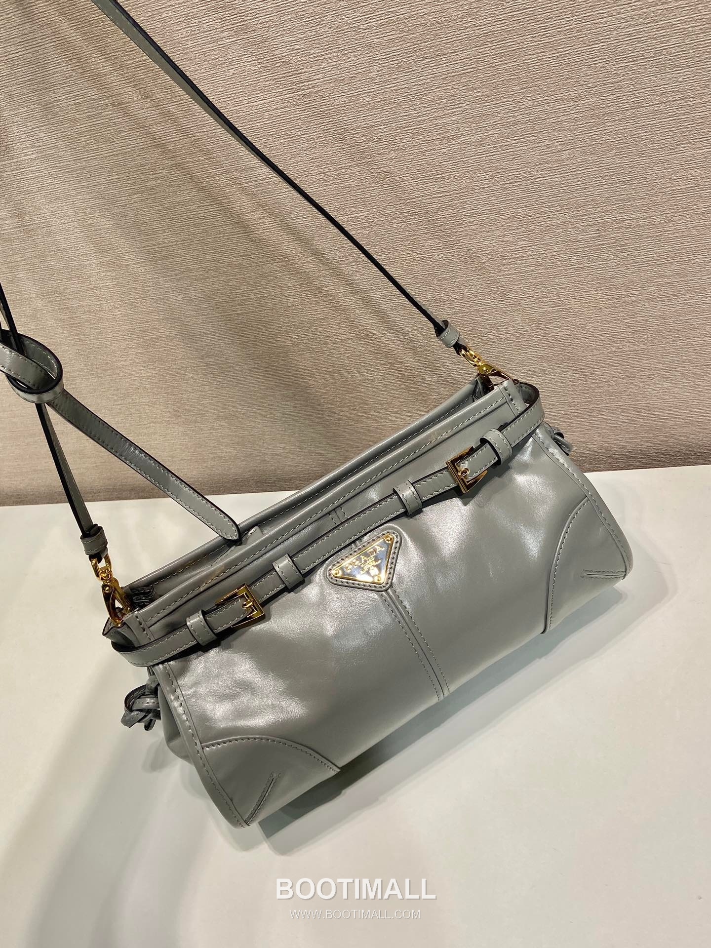 Prada LusSolf Oiled Waxed Leather Crossbody Bag 프라다 루스솔프 1BA215 오일드 왁스 레더 크로스백 26cm 3