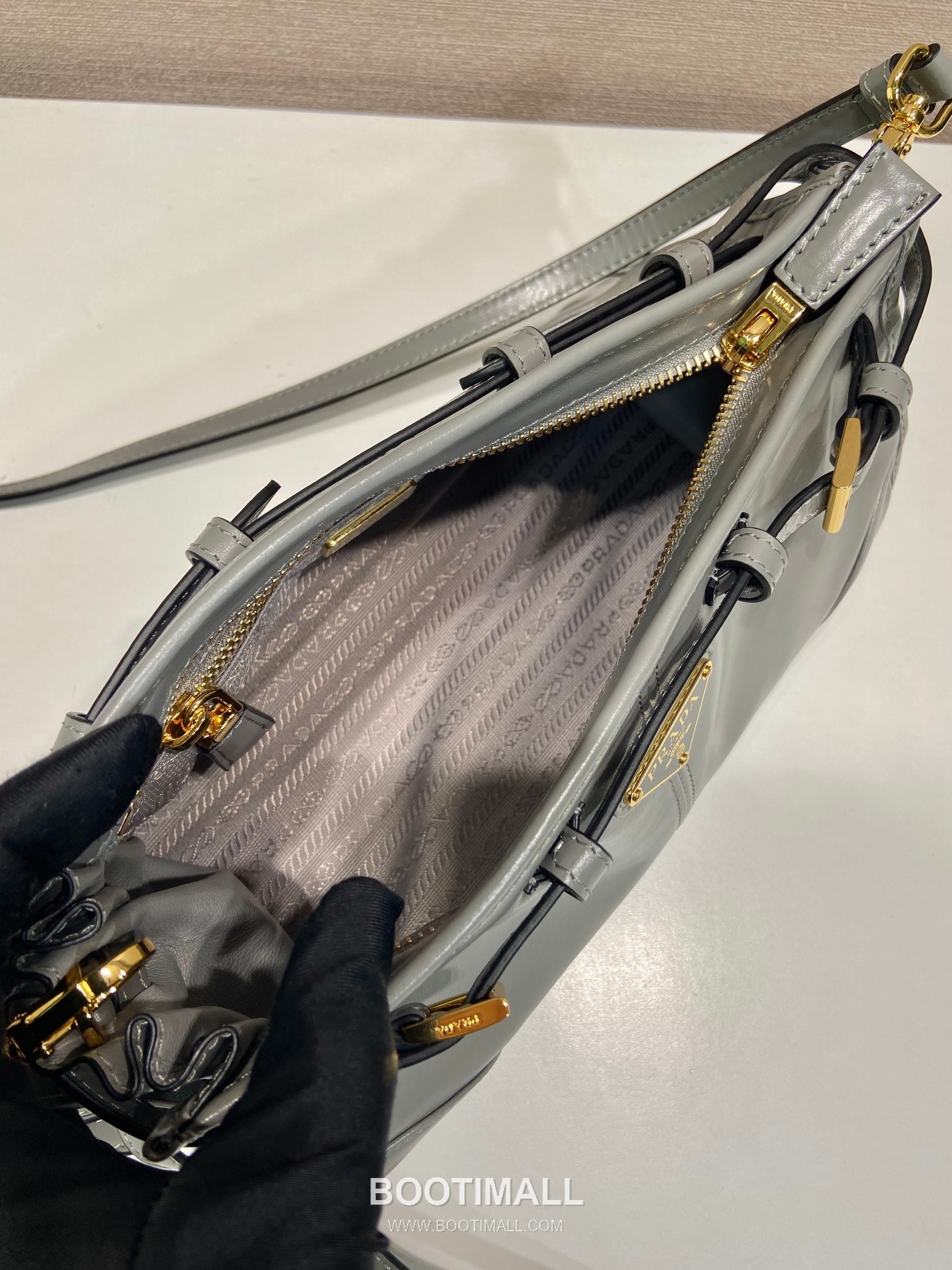 Prada LusSolf Oiled Waxed Leather Crossbody Bag 프라다 루스솔프 1BA215 오일드 왁스 레더 크로스백 26cm 8