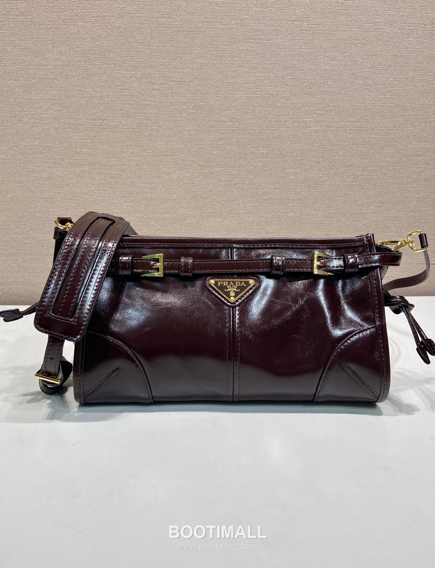 Prada LusSolf Oiled Waxed Leather Crossbody Bag 프라다 루스솔프 1BA215 오일드 왁스 레더 크로스백 26cm 1