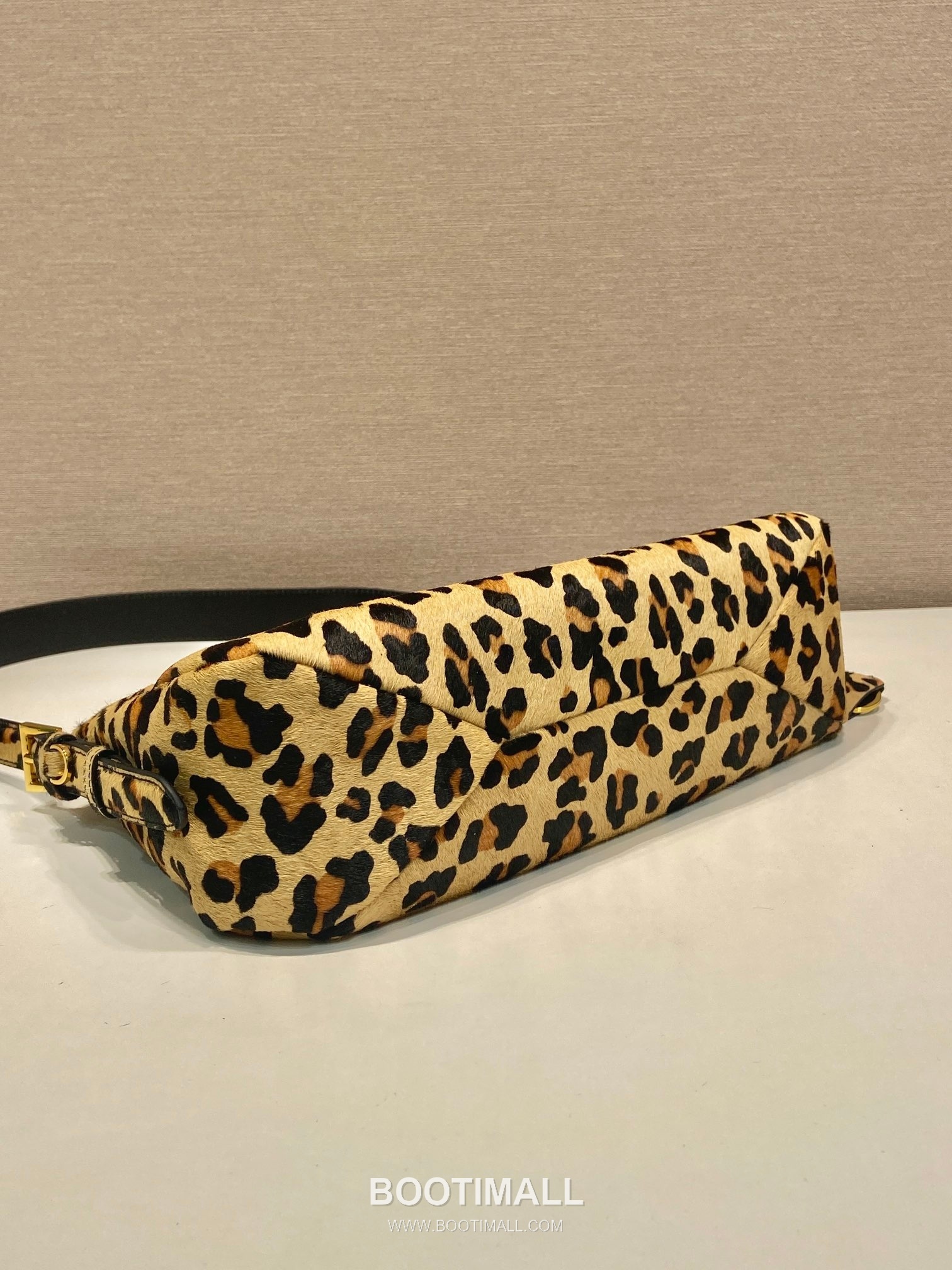 Prada Aimee Leopard Print Printed Fabric Hobo Bag 프라다 에이미 레오파드 프린트 1BC229 패브릭 호보백 31cm 7