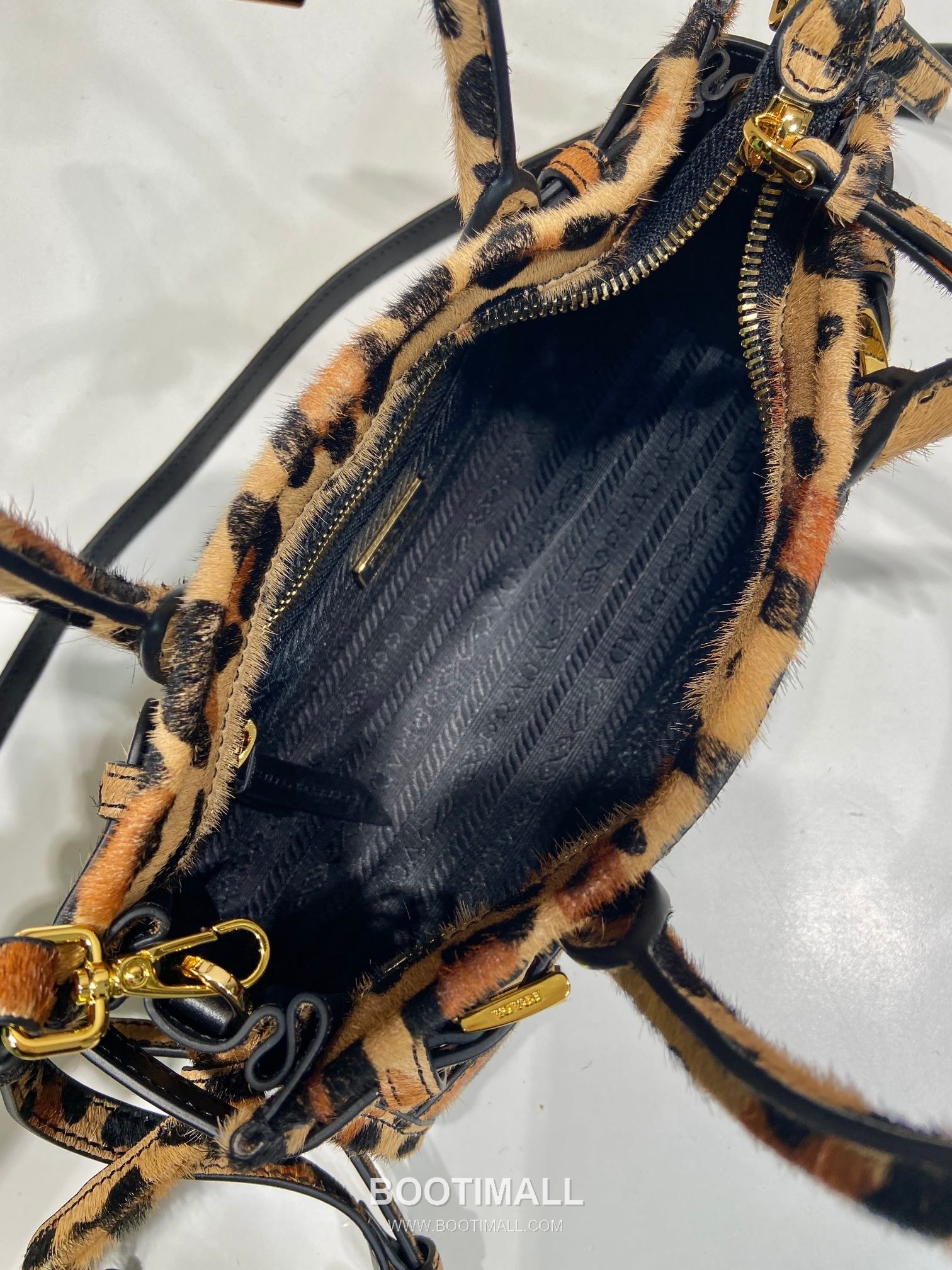 Prada LusSolf Leopard Print Mini Printed Leather Brown Top Handle Bag 프라다 루스솔프 레오파드 프린트 1BA486 미니 레더 브라운 탑핸들백 24cm 8