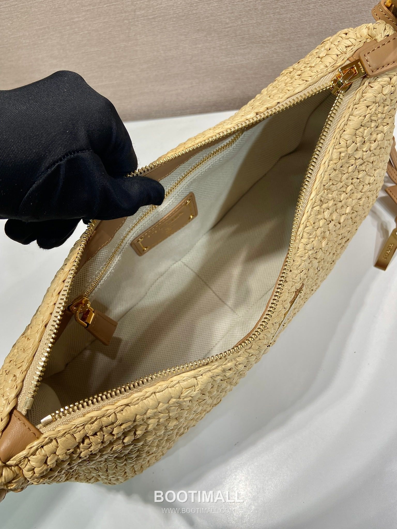 Prada Aimee Woven Leather Shoulder Bag 프라다 에이미 위븐 1BC247 우븐 레더 숄더백 34cm 8