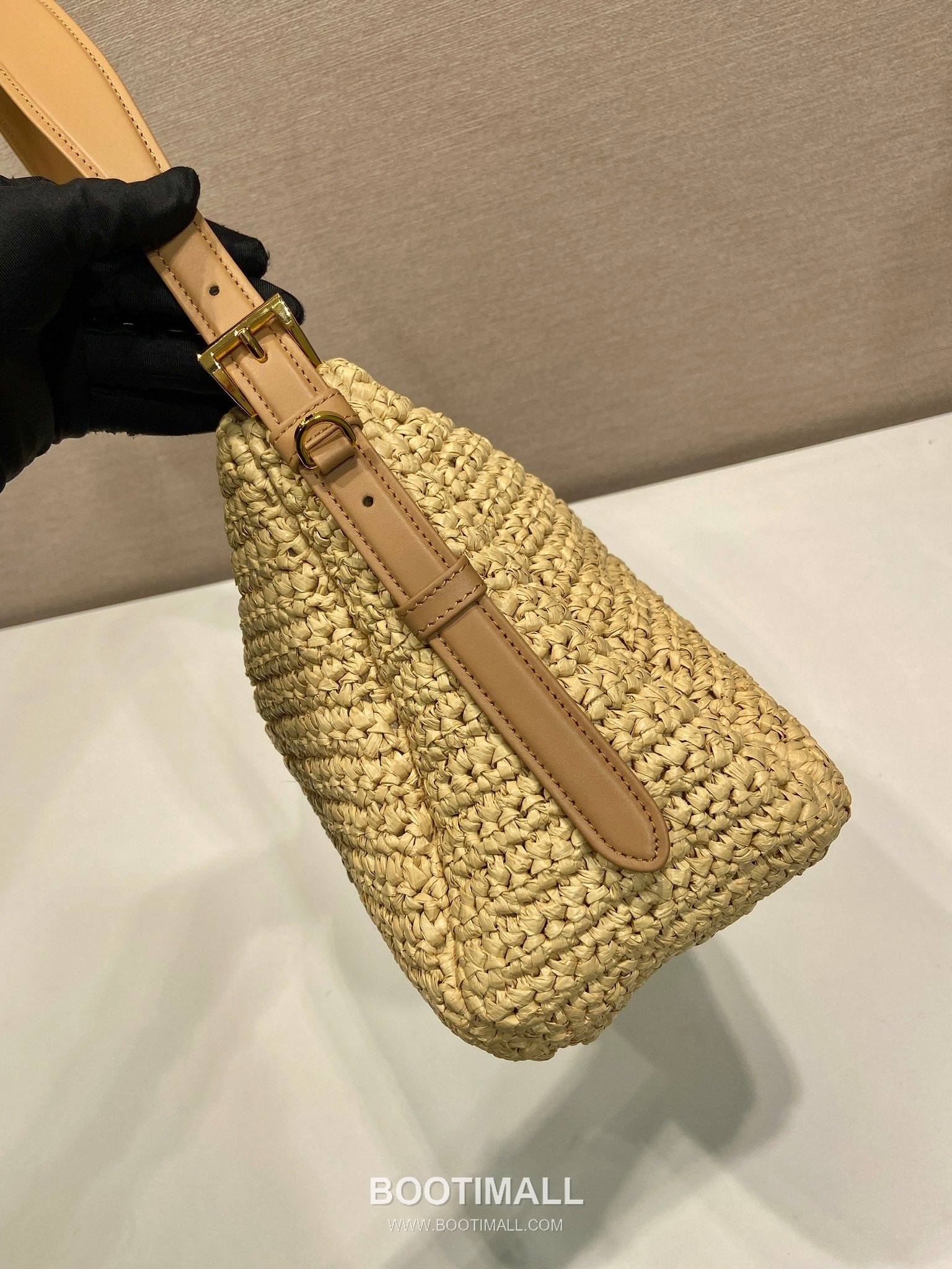 Prada Aimee Woven Large Leather Shoulder Bag 프라다 에이미 우븐 1BC246 라지 레더 숄더백 37cm 5