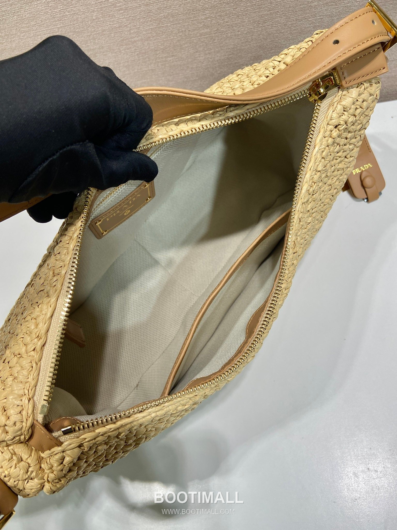 Prada Aimee Woven Large Leather Shoulder Bag 프라다 에이미 우븐 1BC246 라지 레더 숄더백 37cm 8