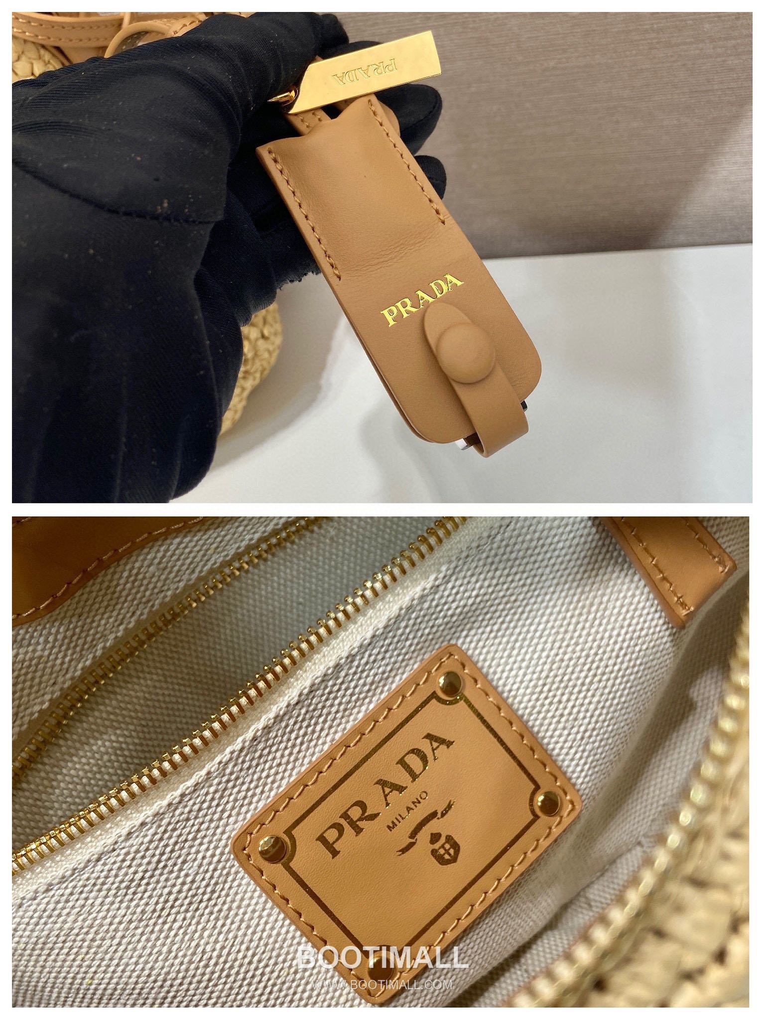 Prada Aimee Woven Large Leather Shoulder Bag 프라다 에이미 우븐 1BC246 라지 레더 숄더백 37cm 9