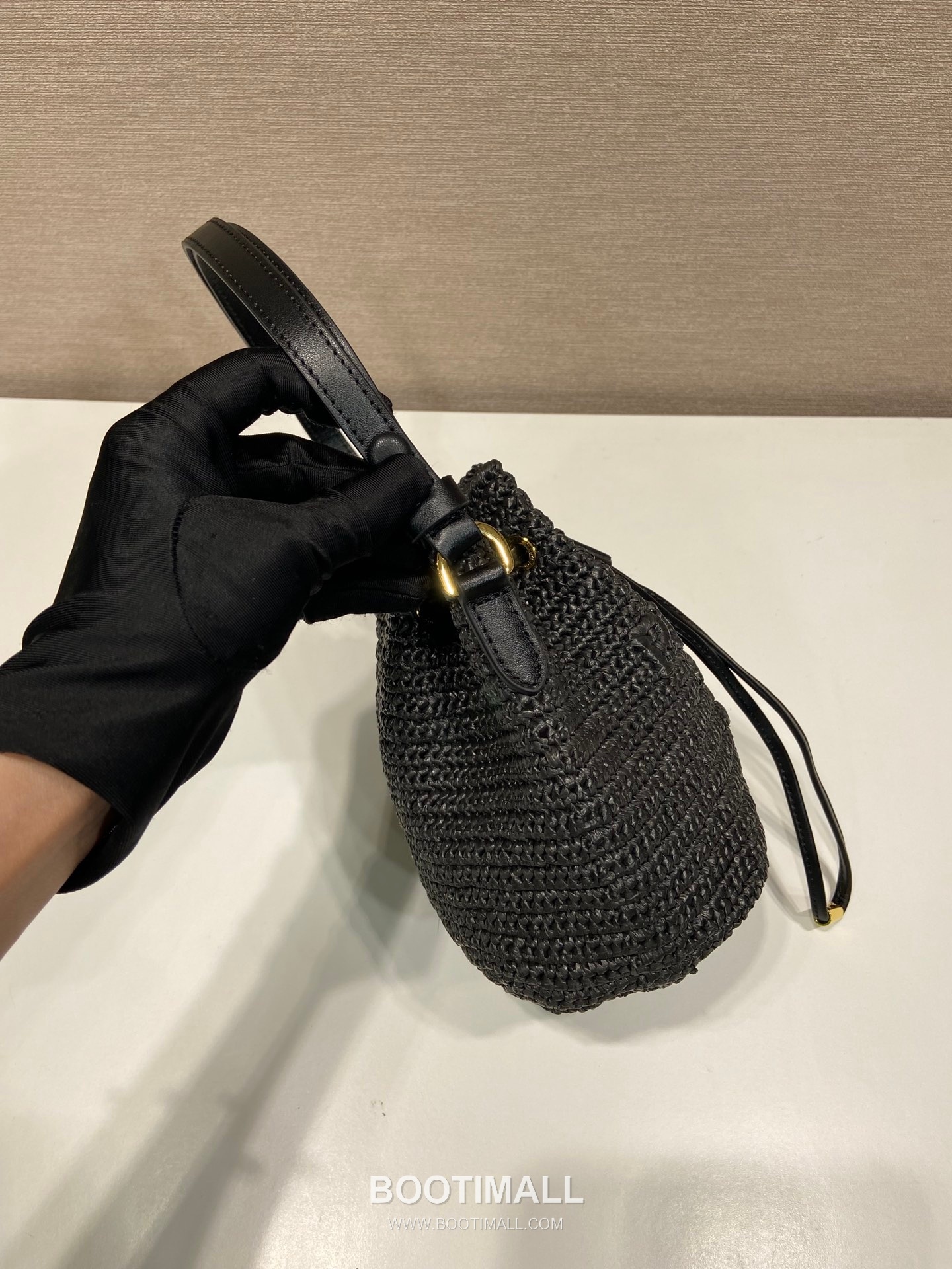 Prada Raffia Woven Bucket Bag 1BE068 프라다 라피아 위빙 버킷백 19cm 5