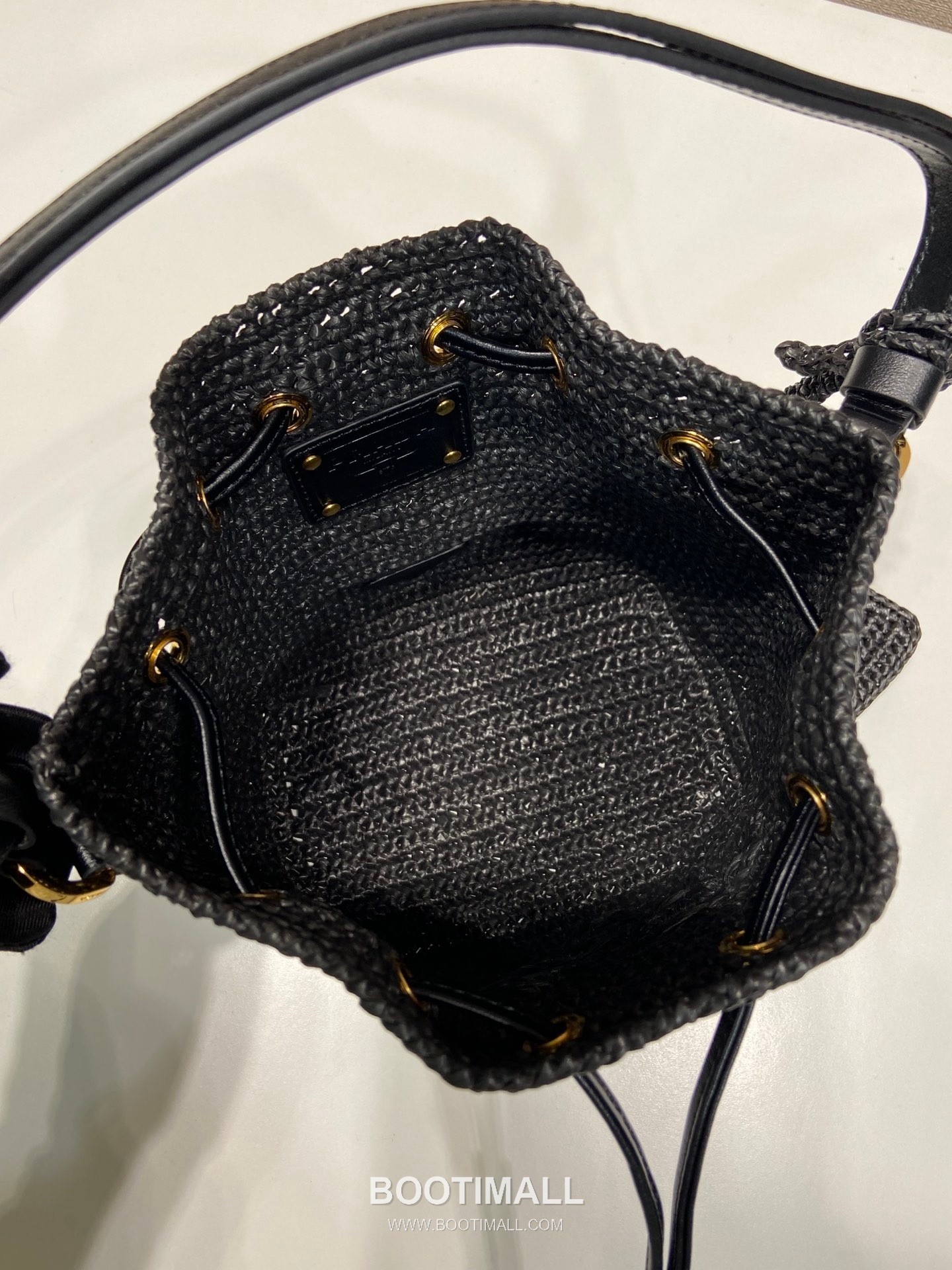Prada Raffia Woven Bucket Bag 1BE068 프라다 라피아 위빙 버킷백 19cm 8