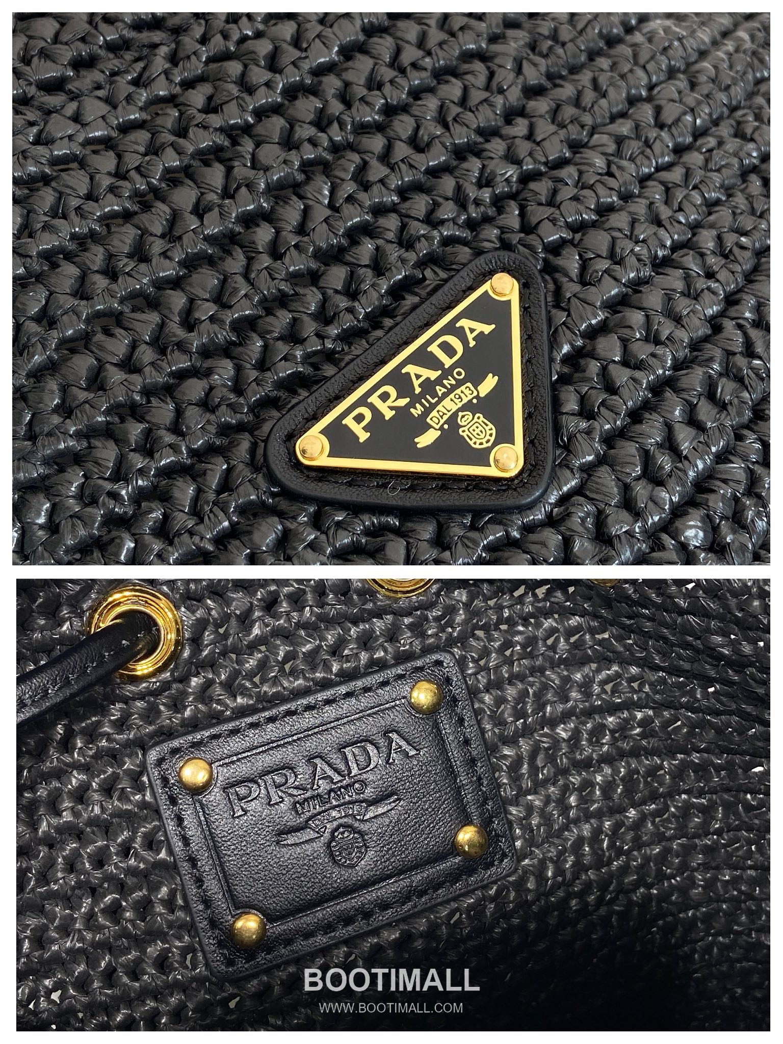 Prada Raffia Woven Bucket Bag 1BE068 프라다 라피아 위빙 버킷백 19cm 9
