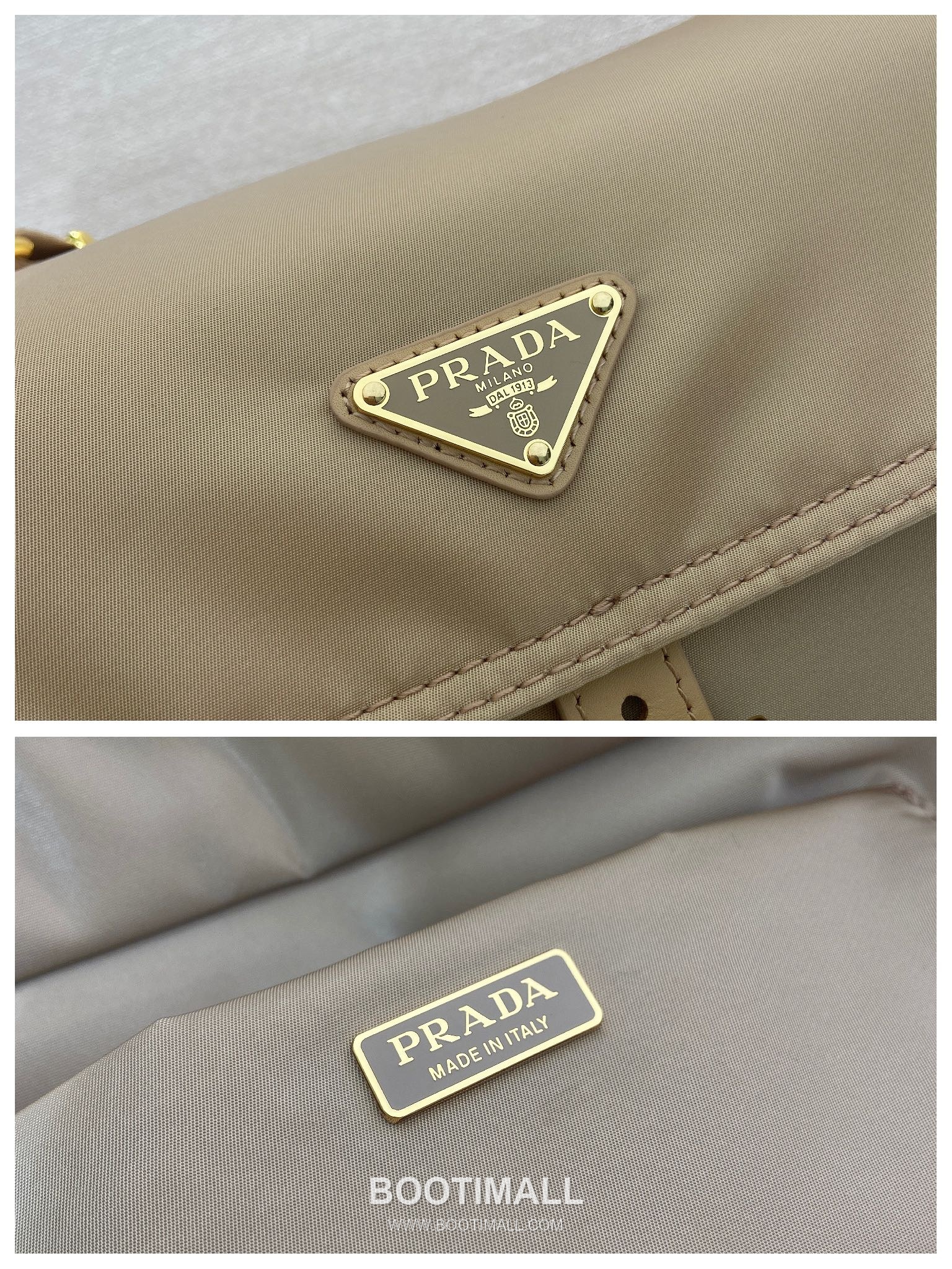 Prada Enamel Triangle Recycled Nylon Black Messenger Bag 프라다 1BD391 에나멜 트라이앵글 재생 나일론 블랙 메신저백 38cm 9